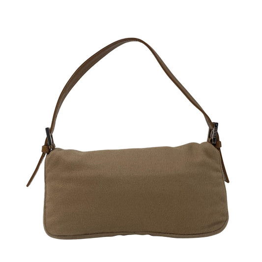 FENDI Fendi Baguette Beige Cashmere Rosé Buckle Detail Shoulder Bag, in , Sold by HIVE PRELOVED - Shoulder Bags, ,