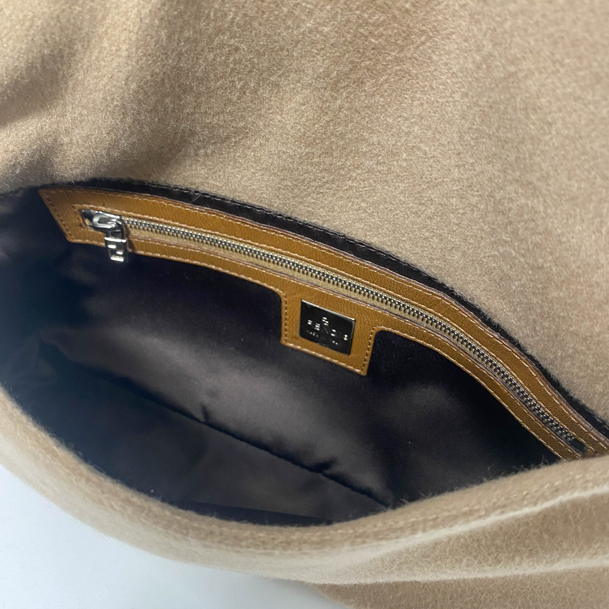 FENDI Fendi Baguette Beige Cashmere Rosé Buckle Detail Shoulder Bag, in , Sold by HIVE PRELOVED - Shoulder Bags, ,