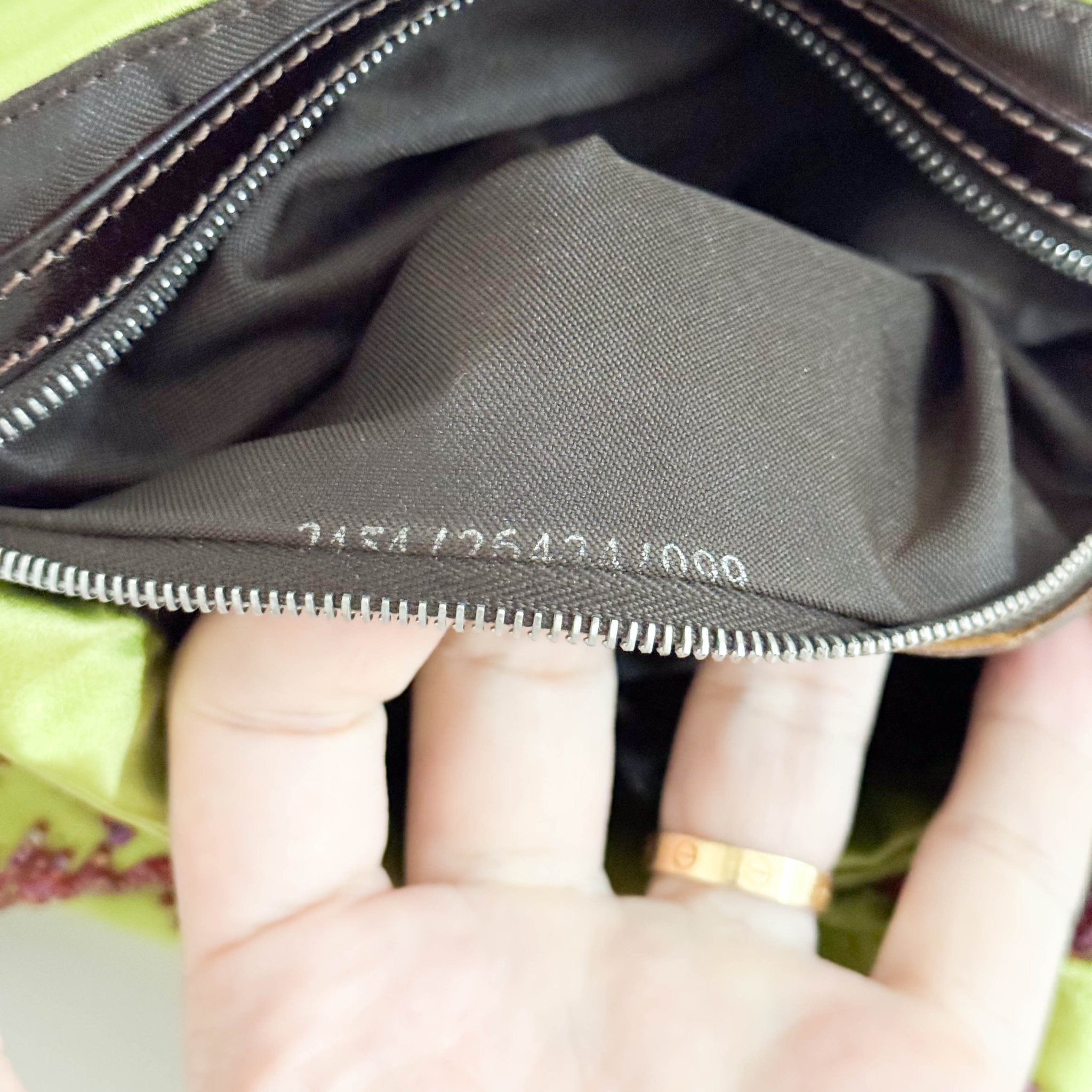 FENDI Fendi Limited Edition Orange Python Leather & Green Silk with Red Beaded Baguette, in Sold by HIVE PRELOVED