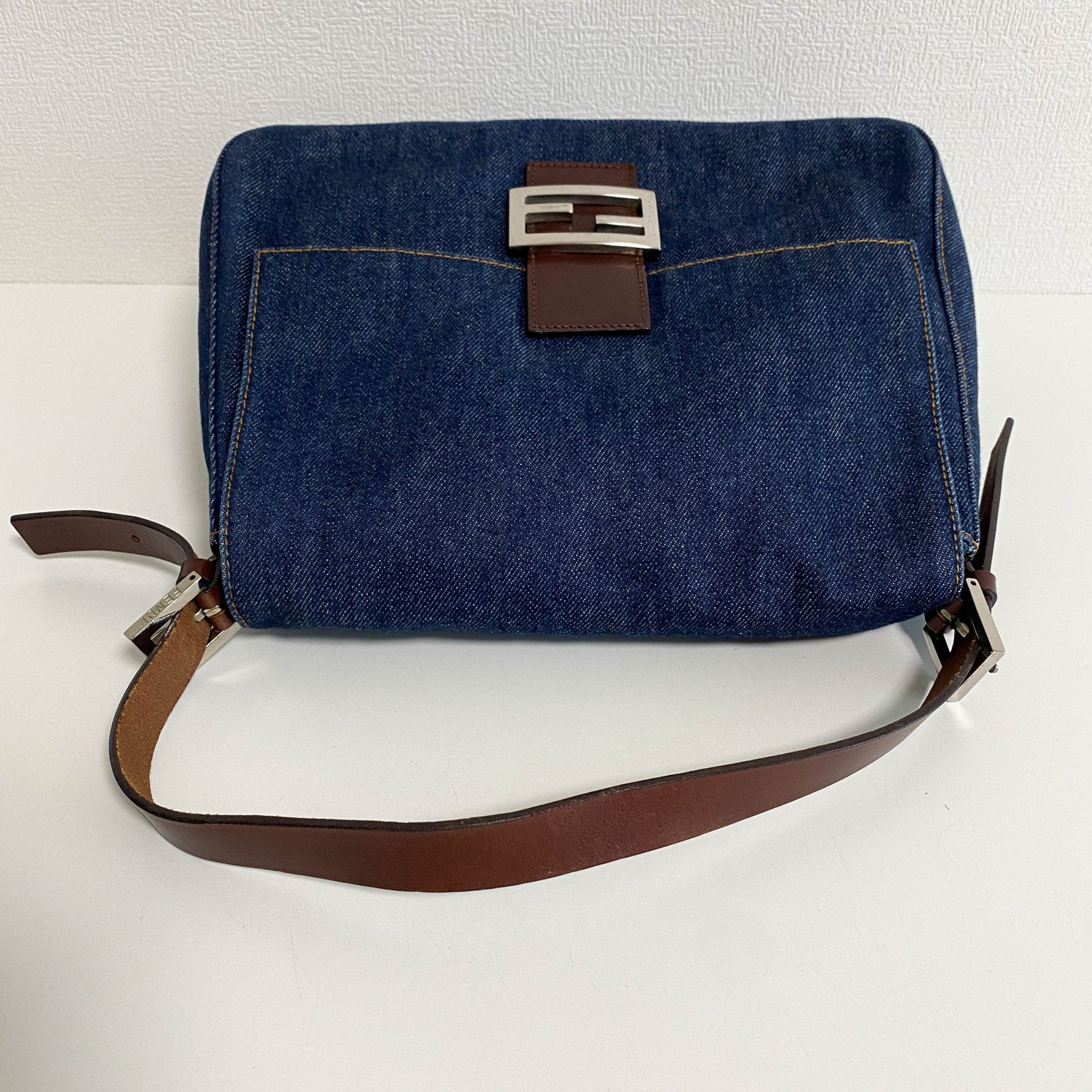 FENDI Fendi Mamma Baguette Shoulder Bag Blue Denim, in , Sold by HIVE PRELOVED - Shoulder Bags, ,