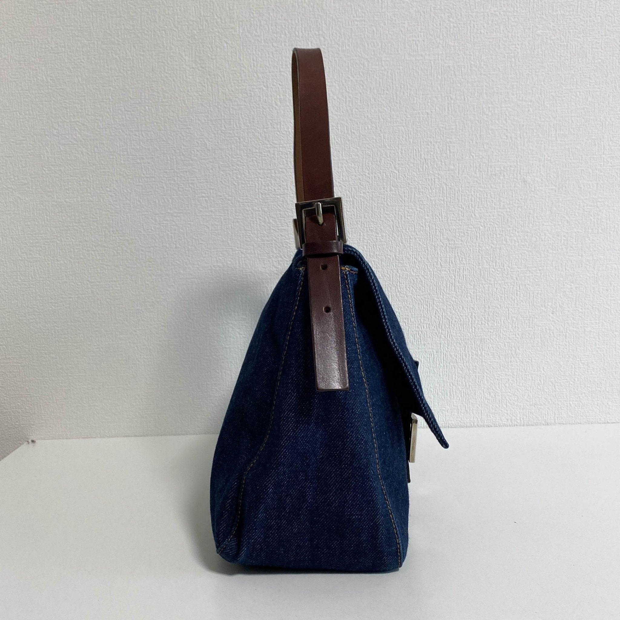 FENDI Fendi Mamma Baguette Shoulder Bag Blue Denim, in , Sold by HIVE PRELOVED - Shoulder Bags, ,