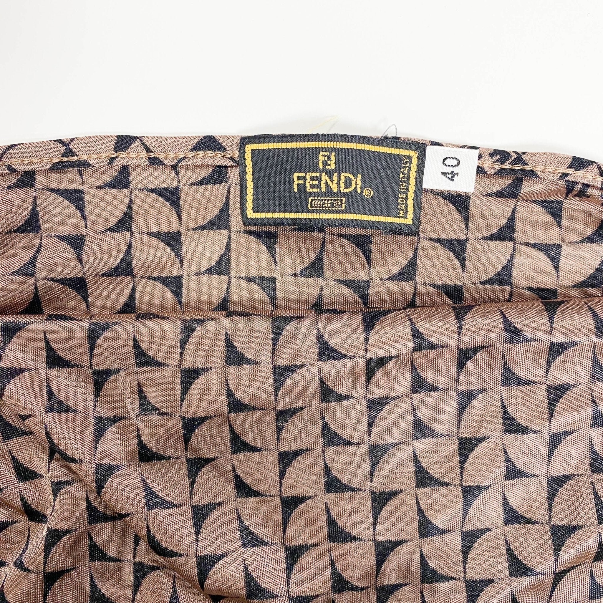 FENDI FF Brown Strap Dress, in , Sold by HIVE PRELOVED - Dresses, ,
