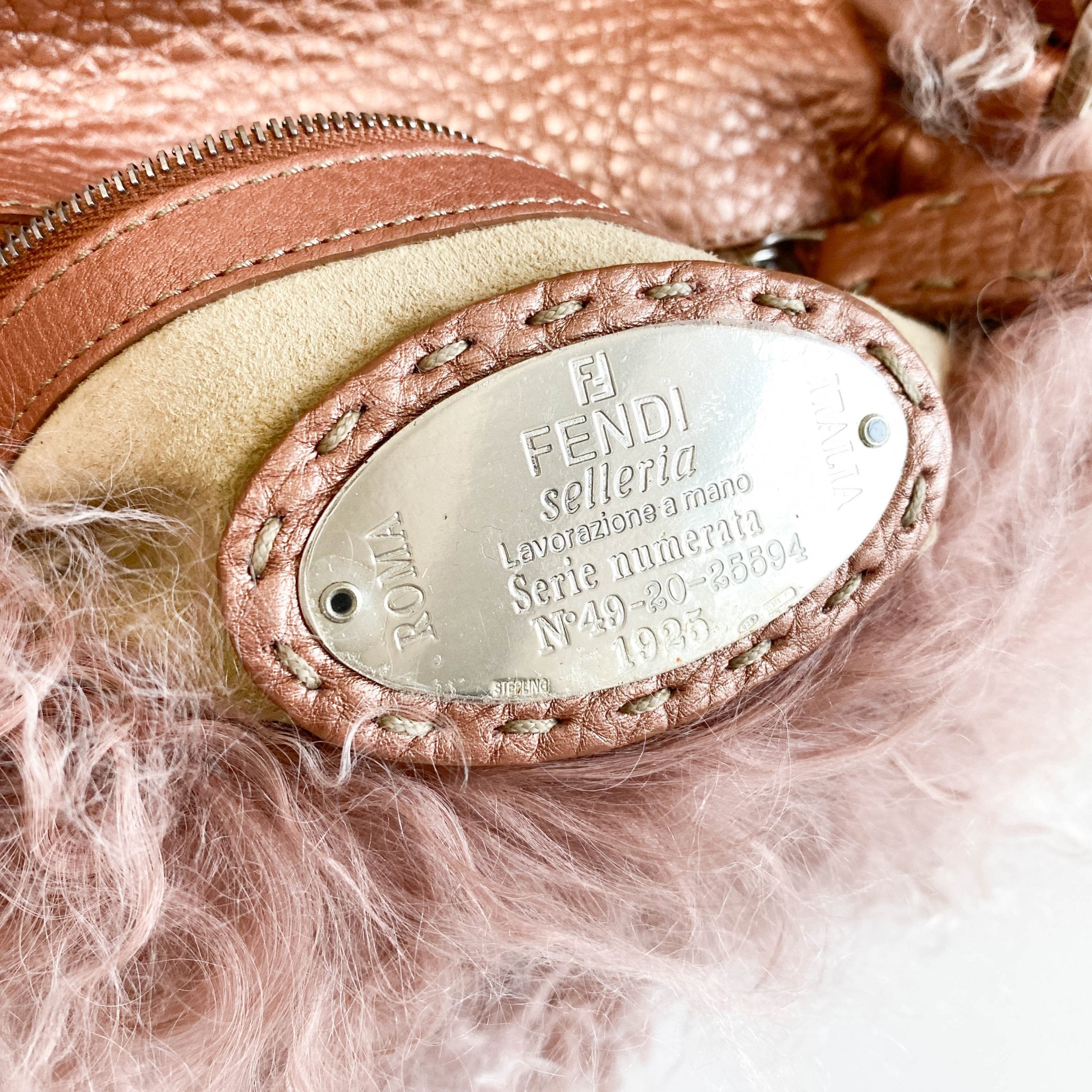 FENDI Fur Selleria Pink Mini Mamma Baguette, in , Sold by HIVE PRELOVED - Mini bags, ,