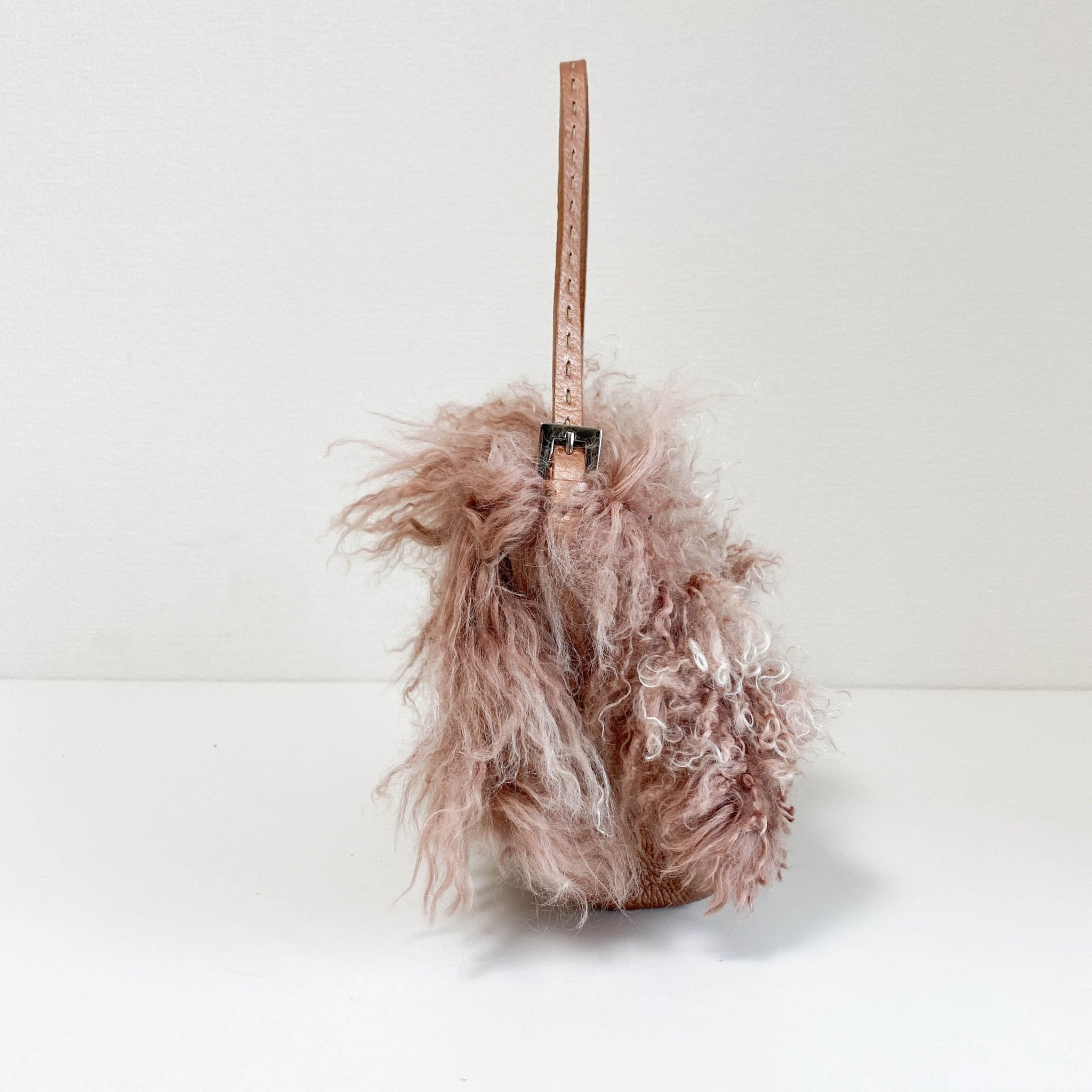 FENDI Fur Selleria Pink Mini Mamma Baguette, in , Sold by HIVE PRELOVED - Mini bags, ,