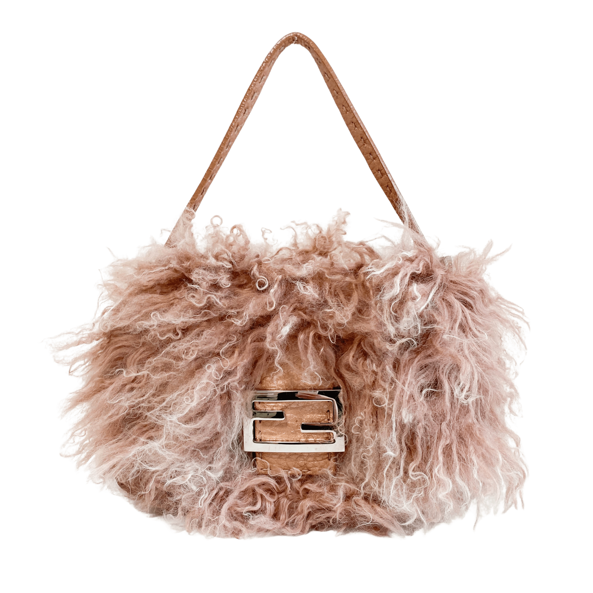 FENDI Fur Selleria Pink Mini Mamma Baguette, in , Sold by HIVE PRELOVED - Mini bags, ,