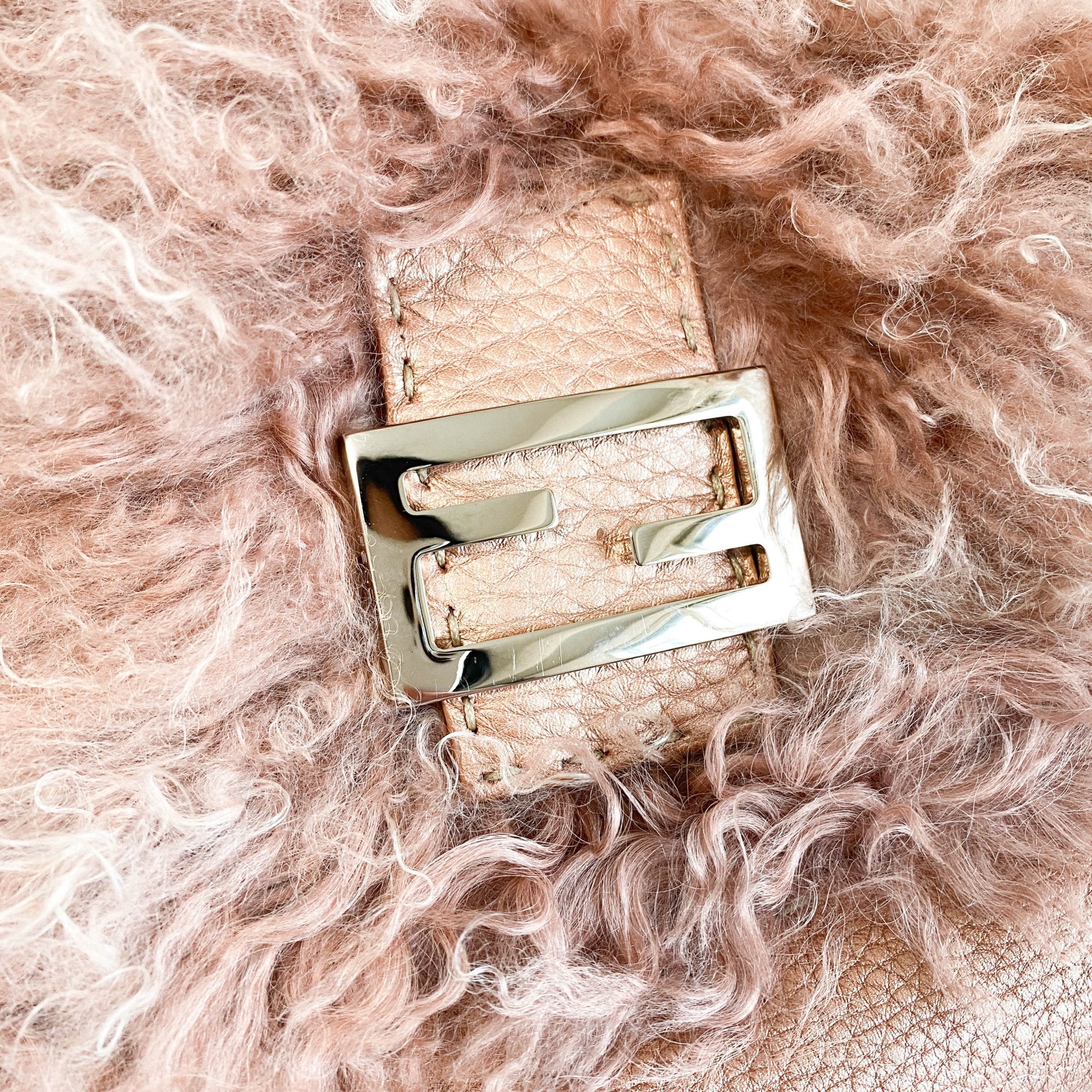 FENDI Fur Selleria Pink Mini Mamma Baguette, in , Sold by HIVE PRELOVED - Mini bags, ,