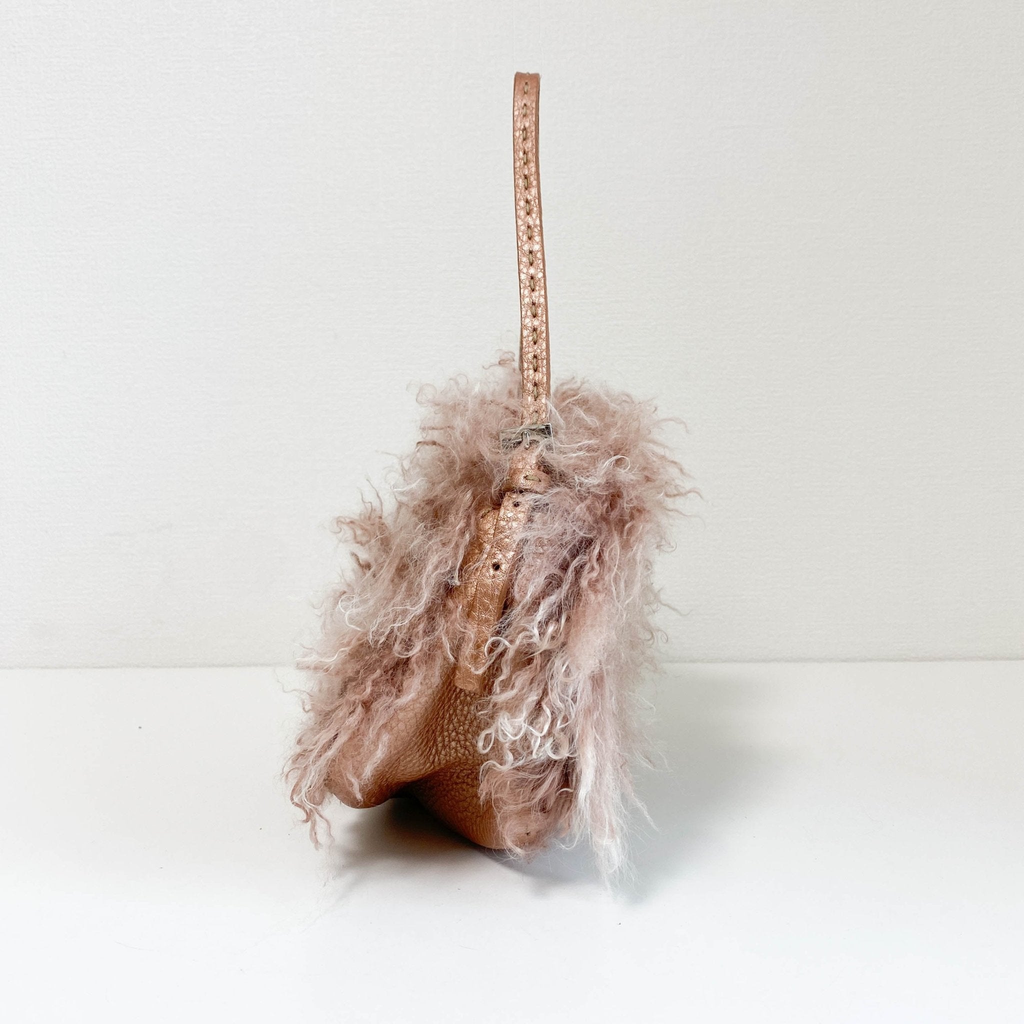 FENDI Fur Selleria Pink Mini Mamma Baguette, in , Sold by HIVE PRELOVED - Mini bags, ,