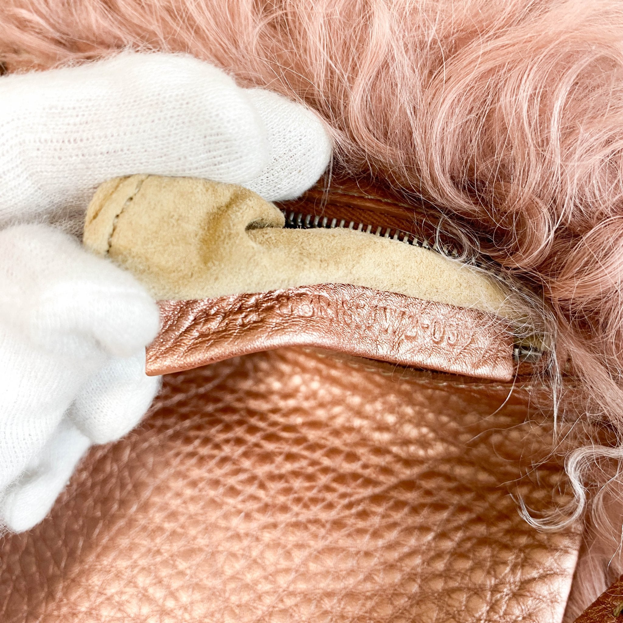 FENDI Fur Selleria Pink Mini Mamma Baguette, in , Sold by HIVE PRELOVED - Mini bags, ,