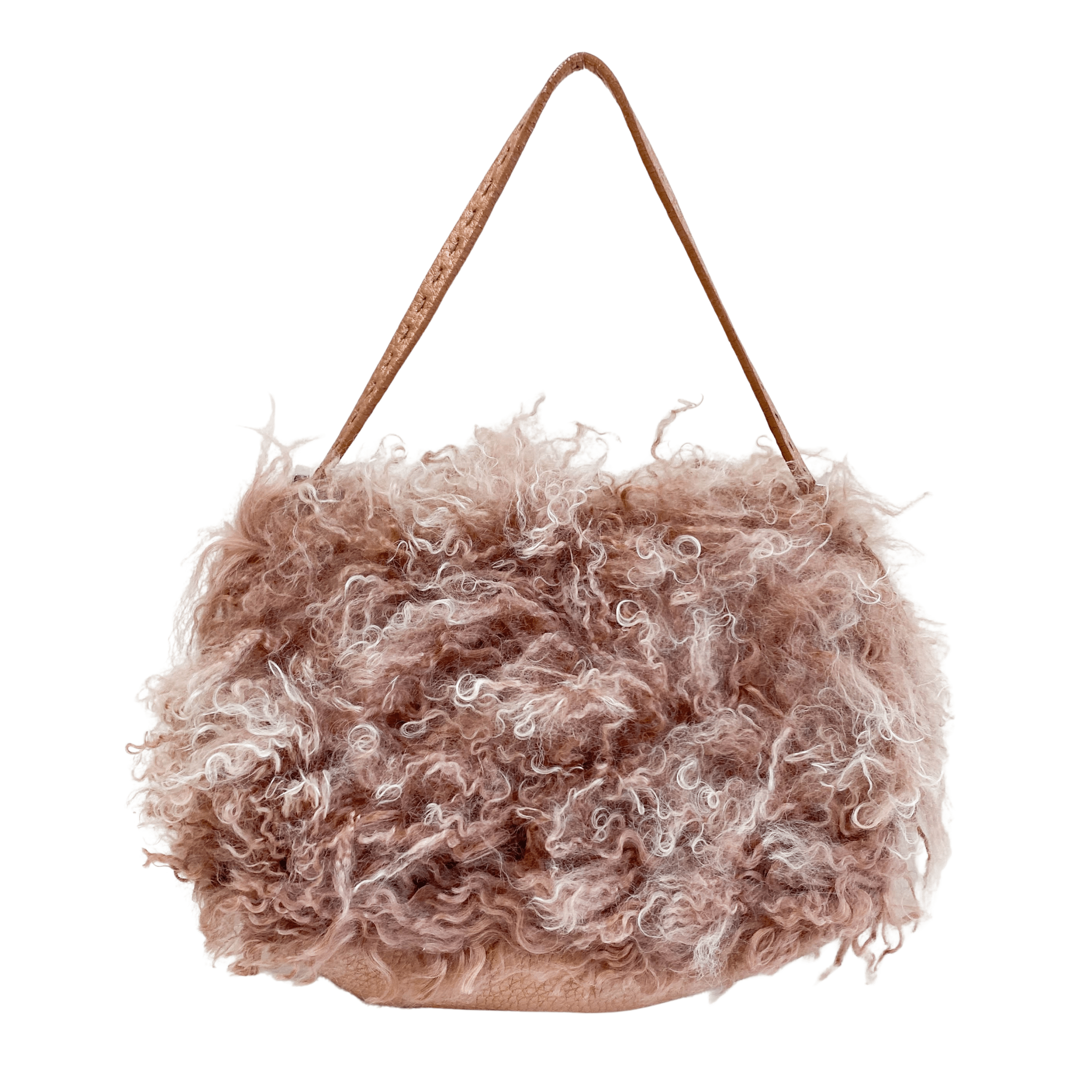 FENDI Fur Selleria Pink Mini Mamma Baguette, in , Sold by HIVE PRELOVED - Mini bags, ,