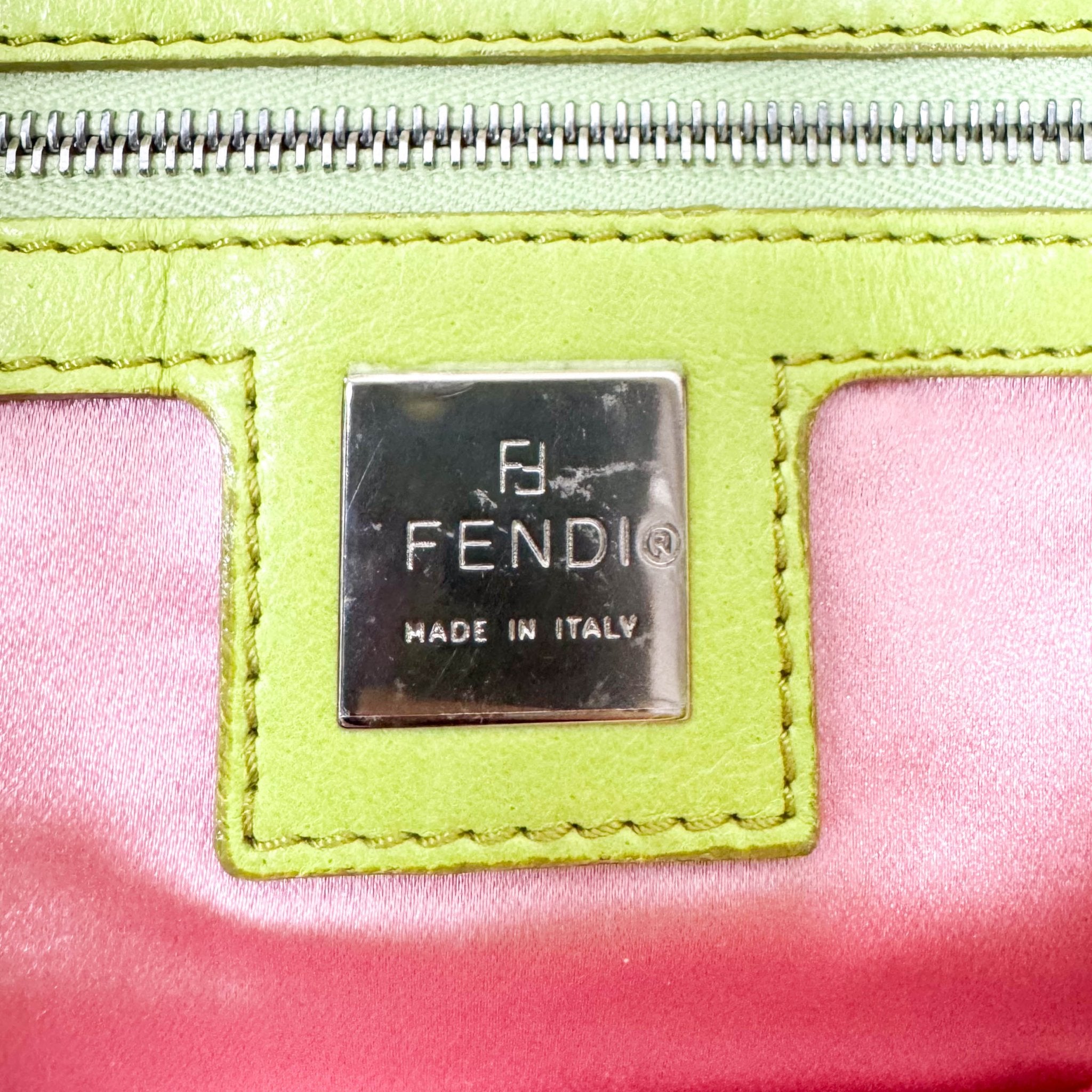 FENDI Green Nappa Leather Mamma Baguette Shoulder Bag, in , Sold by HIVE PRELOVED - Shoulder Bags, ,