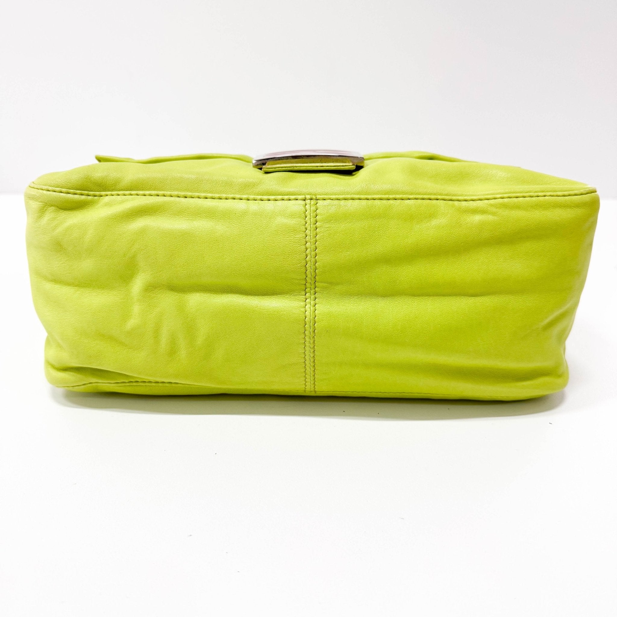 FENDI Green Nappa Leather Mamma Baguette Shoulder Bag, in , Sold by HIVE PRELOVED - Shoulder Bags, ,