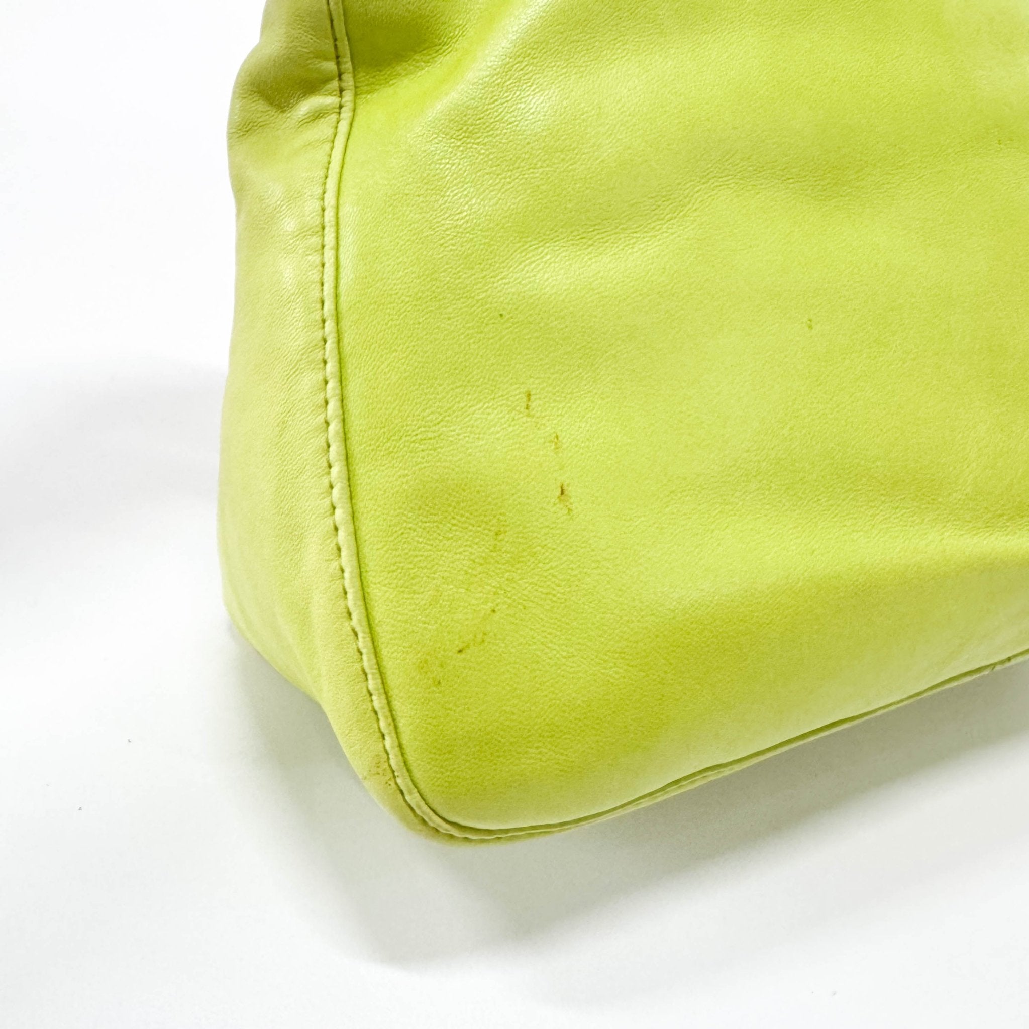 FENDI Green Nappa Leather Mamma Baguette Shoulder Bag, in , Sold by HIVE PRELOVED - Shoulder Bags, ,