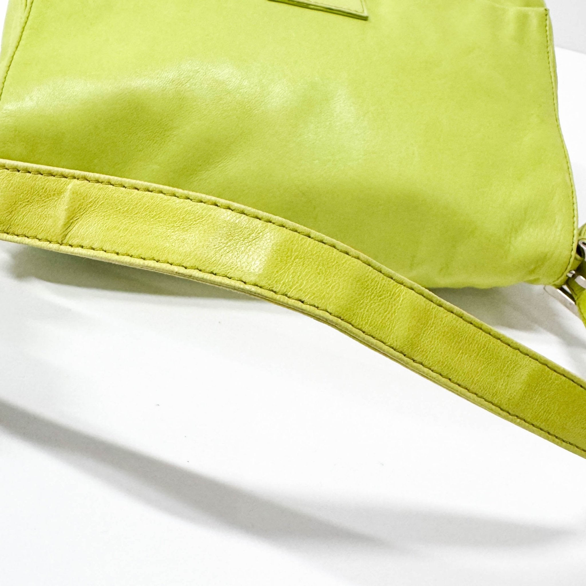 FENDI Green Nappa Leather Mamma Baguette Shoulder Bag, in , Sold by HIVE PRELOVED - Shoulder Bags, ,