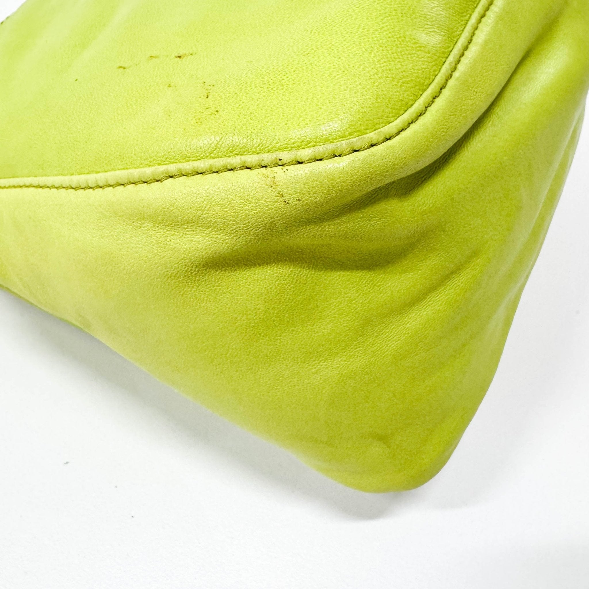 FENDI Green Nappa Leather Mamma Baguette Shoulder Bag, in , Sold by HIVE PRELOVED - Shoulder Bags, ,