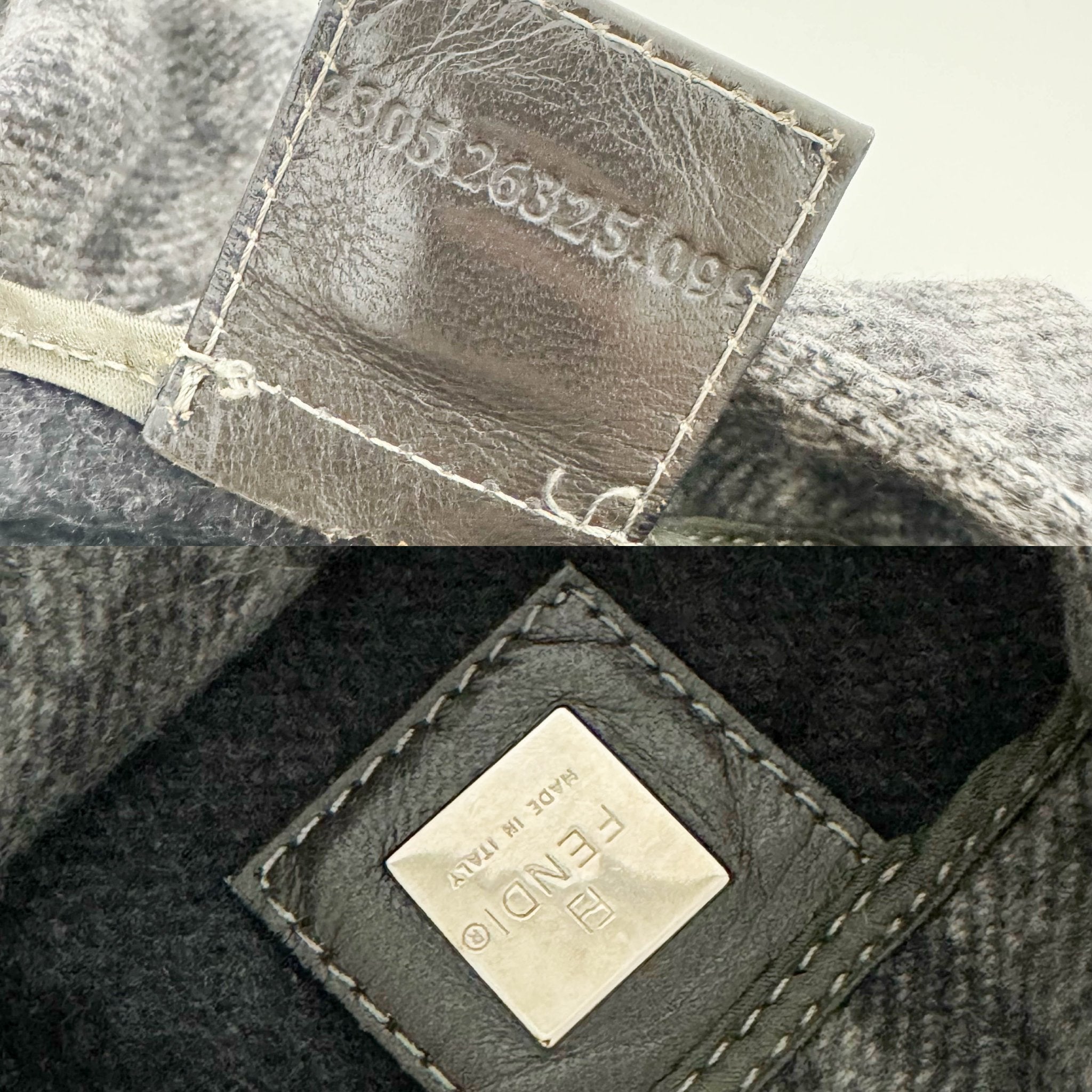 FENDI Grey Wool Mamma Baguette Shoulder Bag, in , Sold by HIVE PRELOVED - Shoulder Bags, ,
