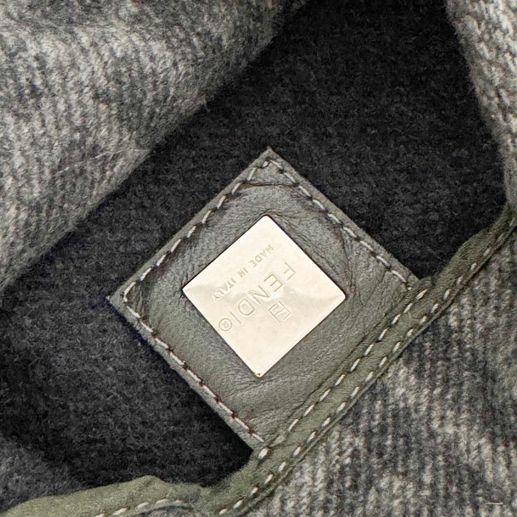 FENDI Grey Wool Mamma Baguette Shoulder Bag, in , Sold by HIVE PRELOVED - Shoulder Bags, ,