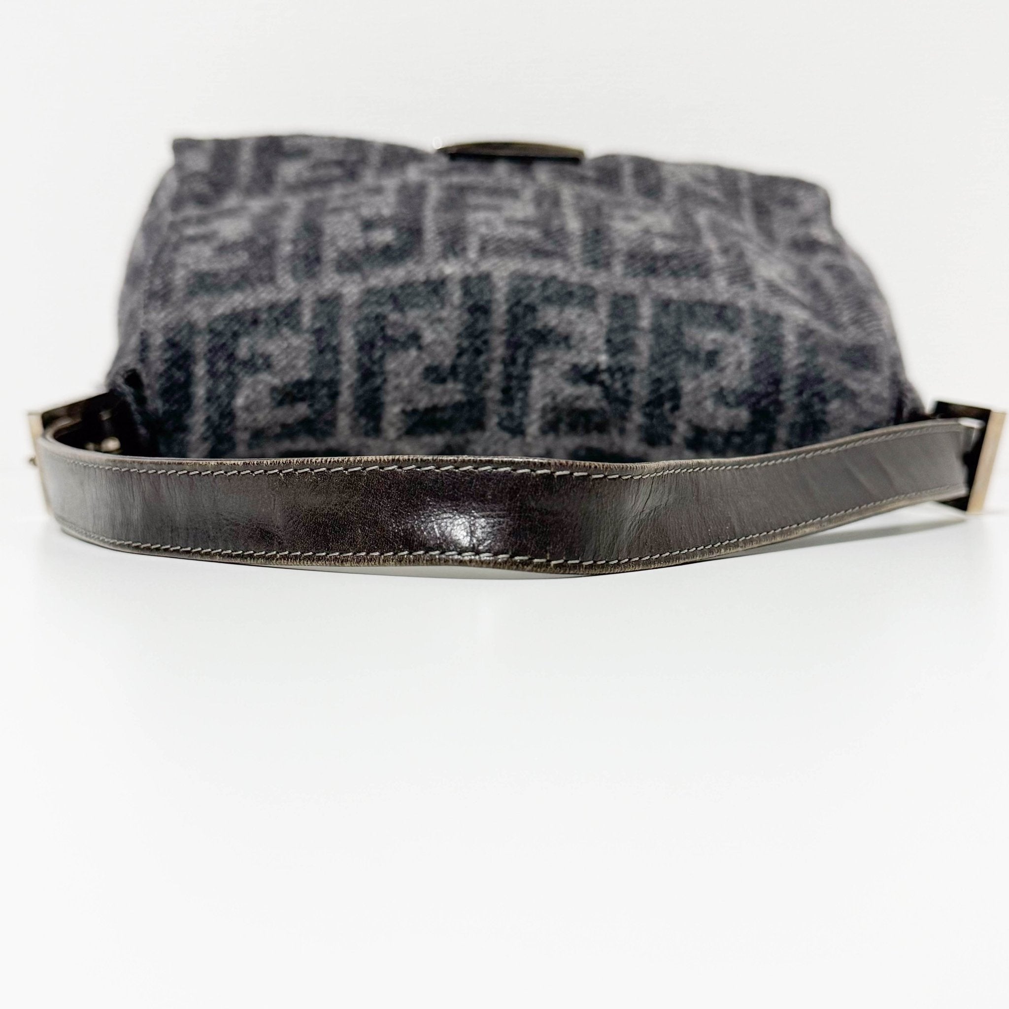 FENDI Grey Wool Mamma Baguette Shoulder Bag, in , Sold by HIVE PRELOVED - Shoulder Bags, ,