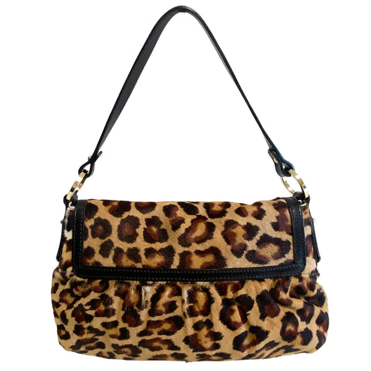FENDI Leopard Print Pony Hair Chef Shoulder Bag, in , Sold by HIVE PRELOVED - Shoulder Bags, ,