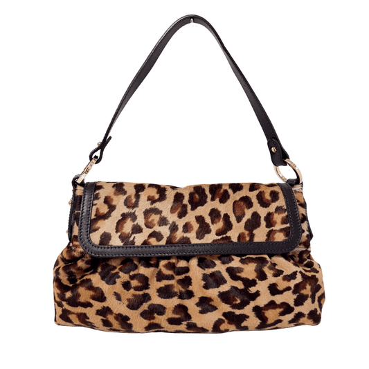 FENDI Leopard Print Pony Hair Chef Shoulder Bag, in , Sold by HIVE PRELOVED - Shoulder Bags, ,