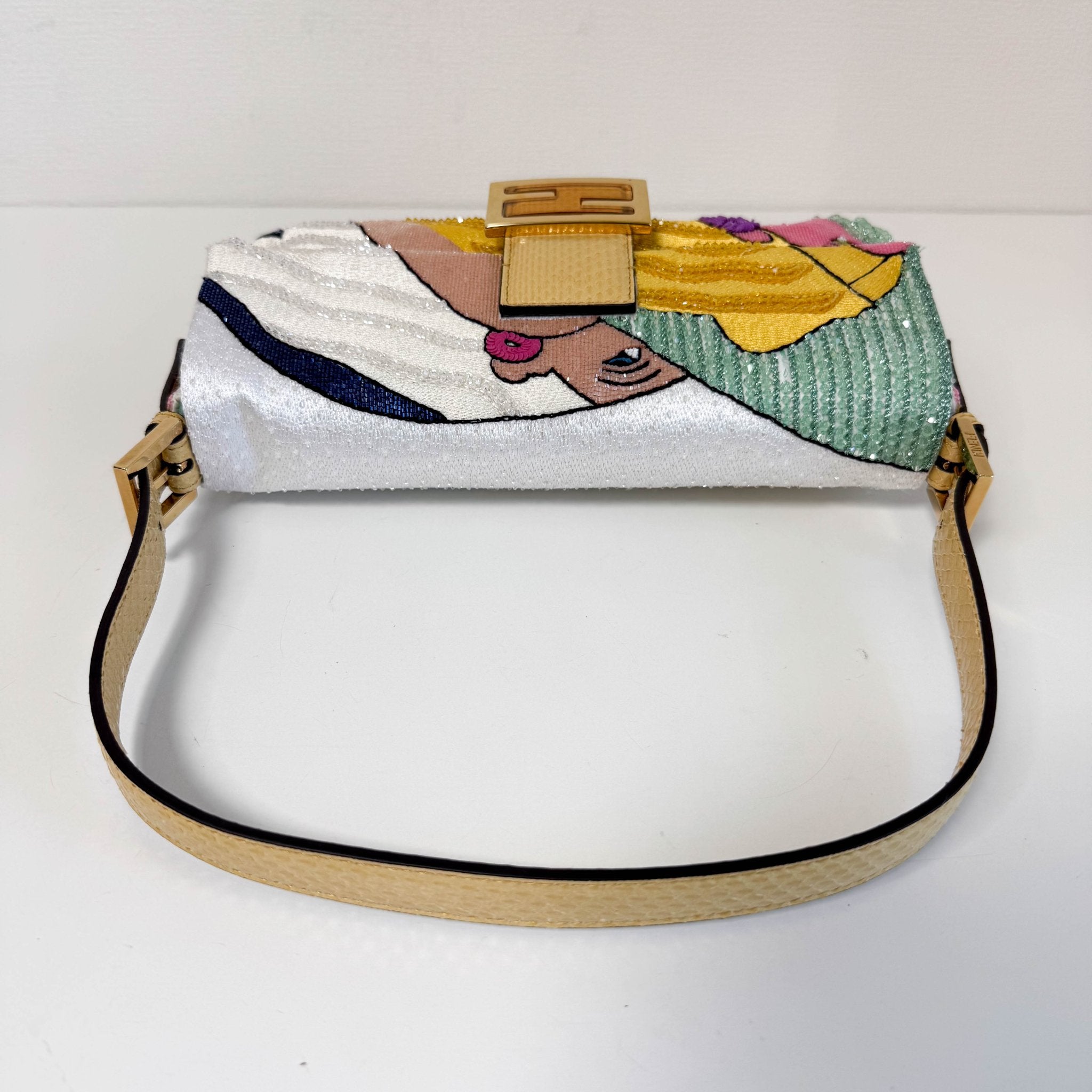 FENDI Limited Edition Baguette Antonio Lopez Embroidery Beads Shoulder Bag, in , Sold by HIVE PRELOVED - Shoulder Bags, ,