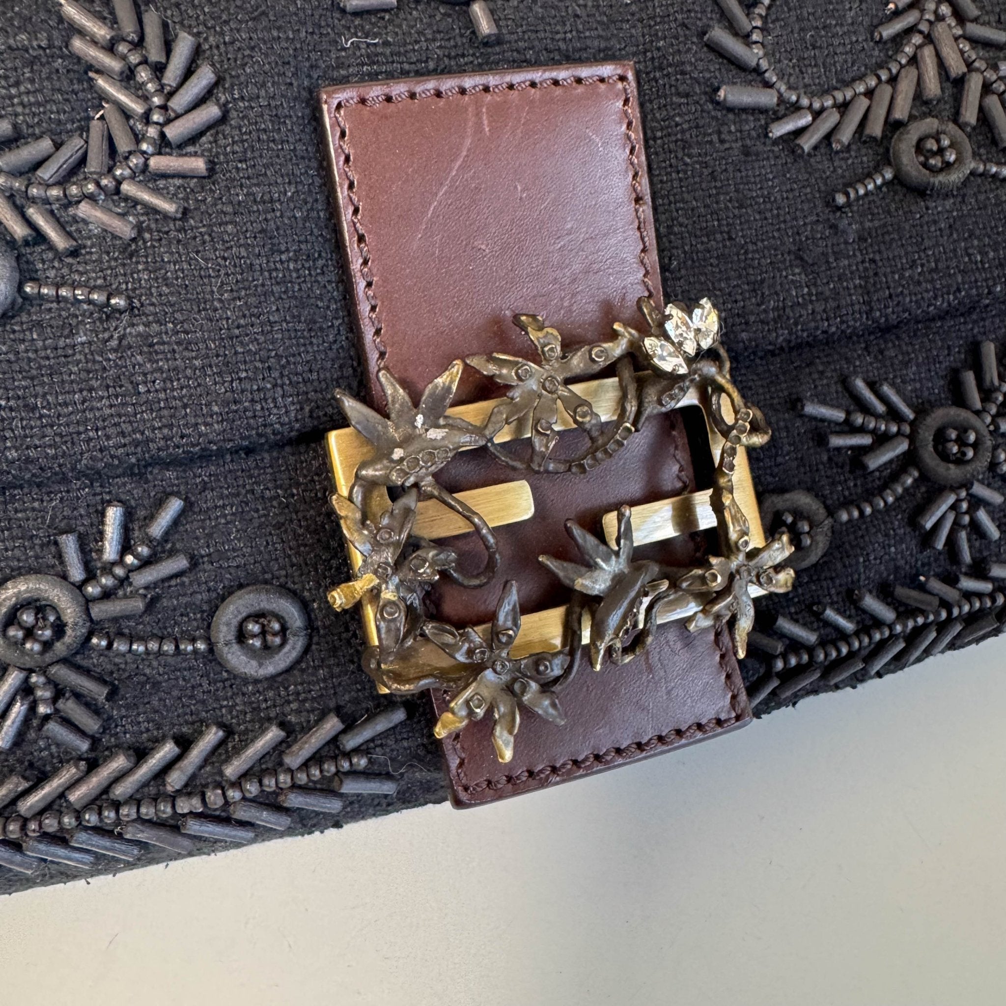 FENDI Limited Edition Baguette Black Beaded Shoulder Bag, in , Sold by HIVE PRELOVED - Shoulder Bags, ,