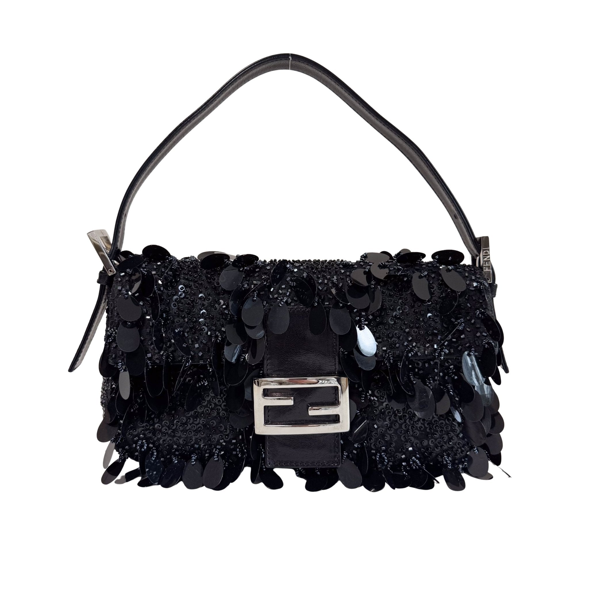 FENDI Limited Edition Baguette Black Sequin and Beaded Shoulder Bag, in , Sold by HIVE PRELOVED - Shoulder Bags, ,