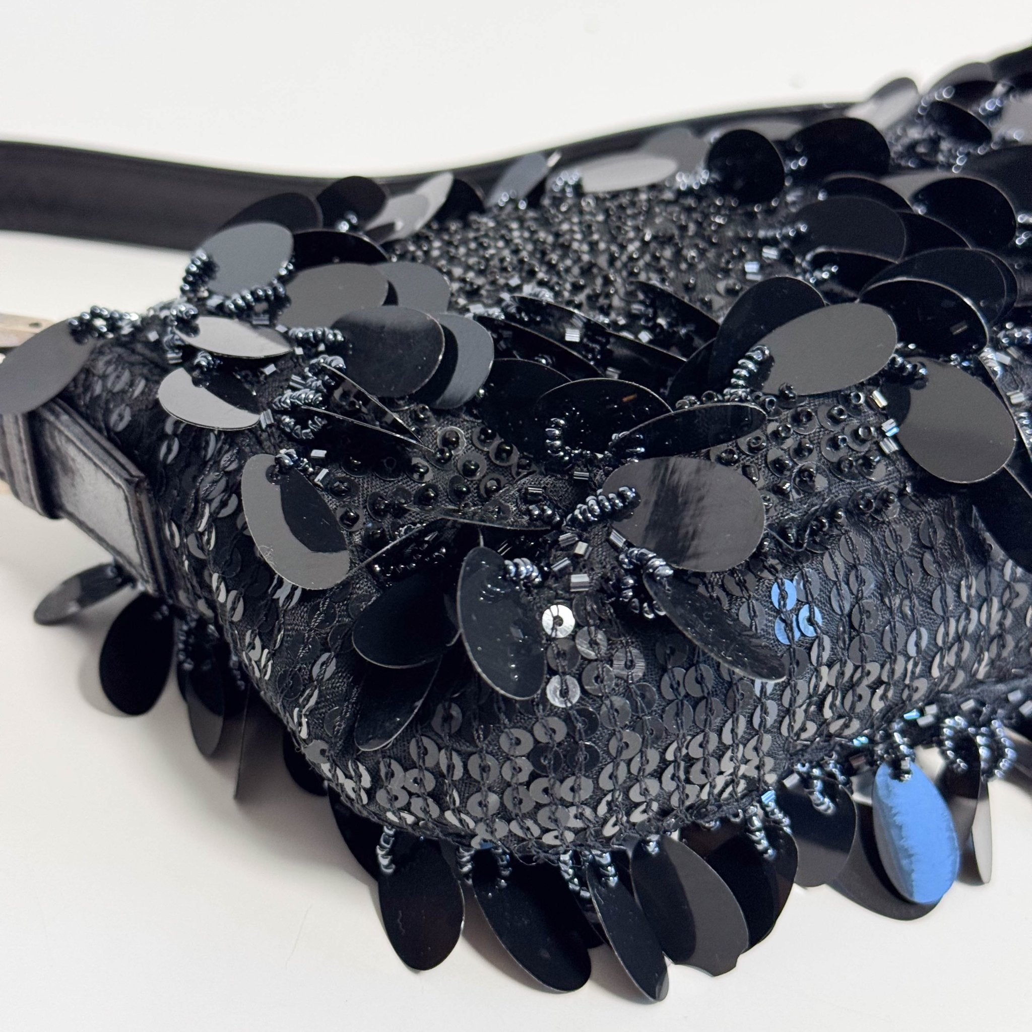 FENDI Limited Edition Baguette Black Sequin and Beaded Shoulder Bag, in , Sold by HIVE PRELOVED - Shoulder Bags, ,