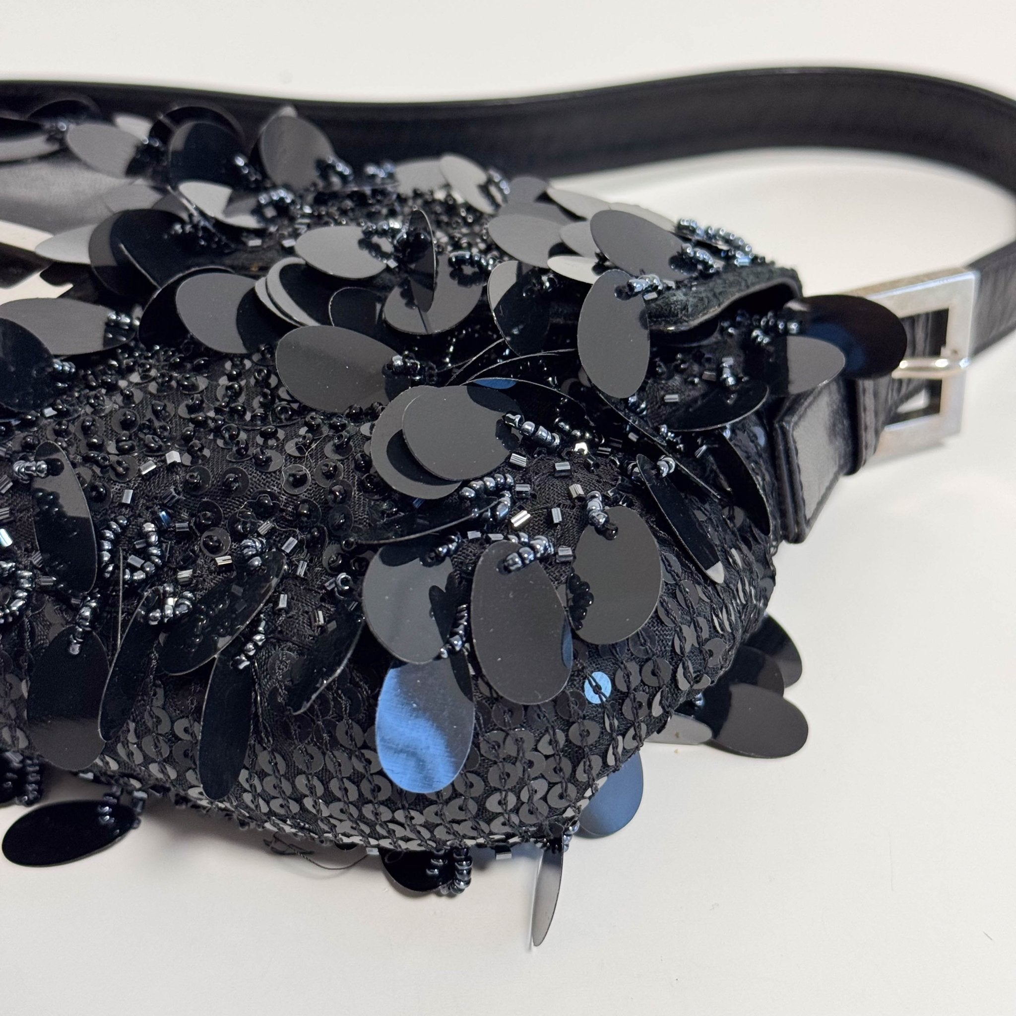 FENDI Limited Edition Baguette Black Sequin and Beaded Shoulder Bag, in , Sold by HIVE PRELOVED - Shoulder Bags, ,