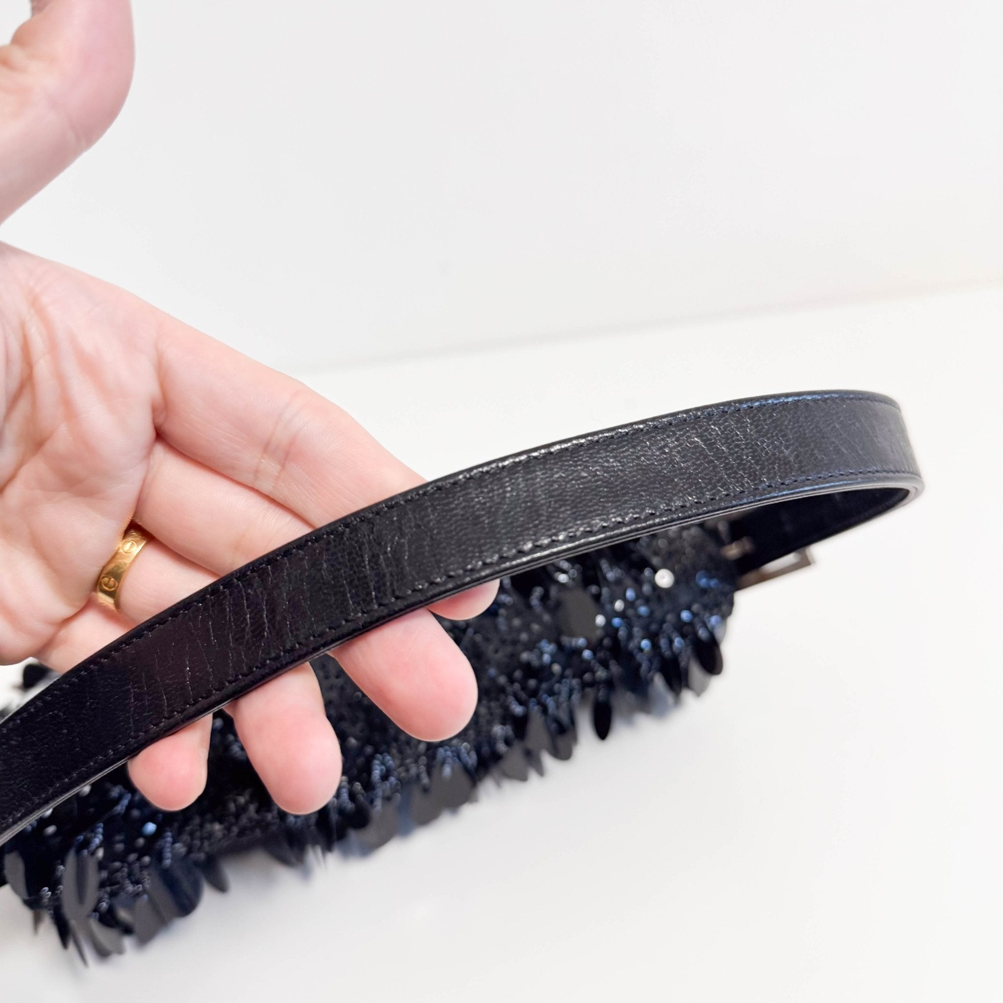 FENDI Limited Edition Baguette Black Sequin and Beaded Shoulder Bag, in , Sold by HIVE PRELOVED - Shoulder Bags, ,