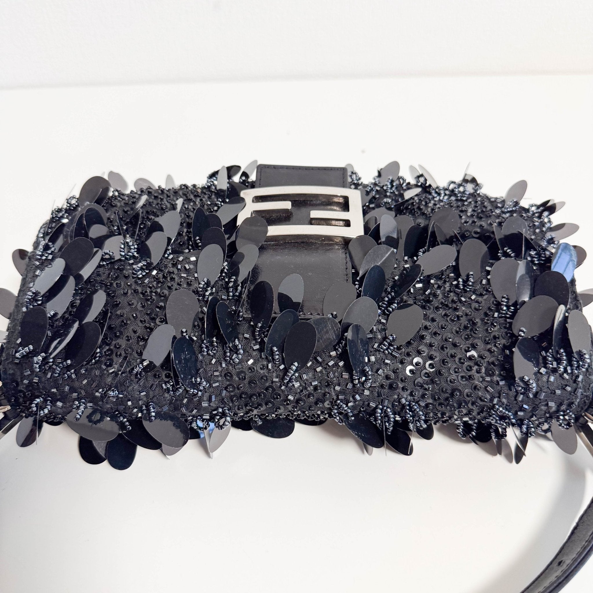FENDI Limited Edition Baguette Black Sequin and Beaded Shoulder Bag, in , Sold by HIVE PRELOVED - Shoulder Bags, ,
