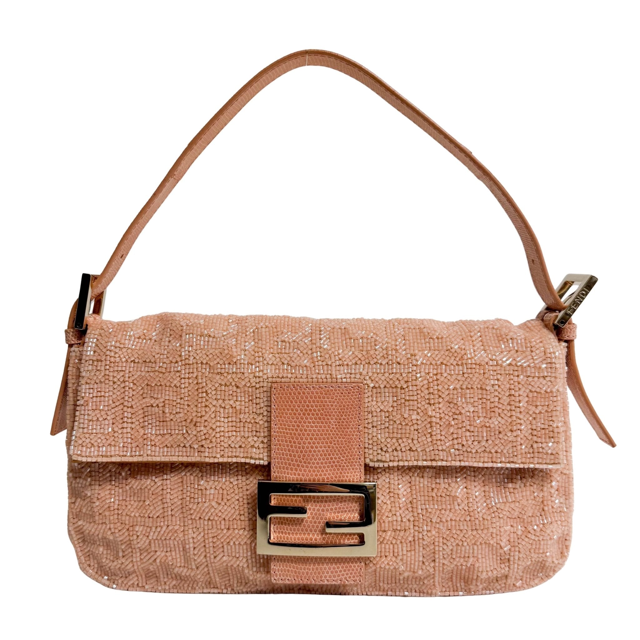 FENDI Limited Edition Baguette Orange Beaded Shoulder Bag, in , Sold by HIVE PRELOVED - Shoulder Bags, ,