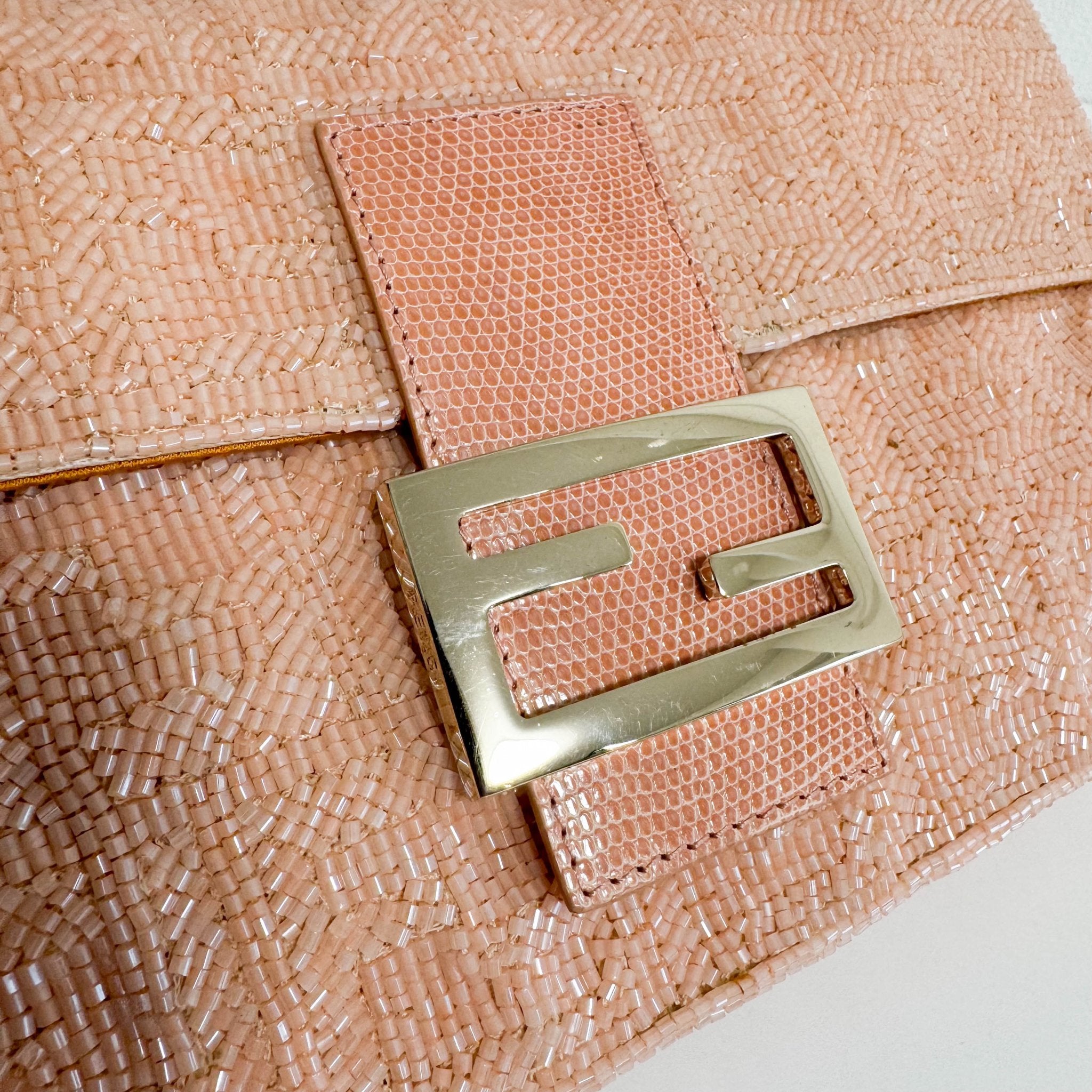 FENDI Limited Edition Baguette Orange Beaded Shoulder Bag, in , Sold by HIVE PRELOVED - Shoulder Bags, ,