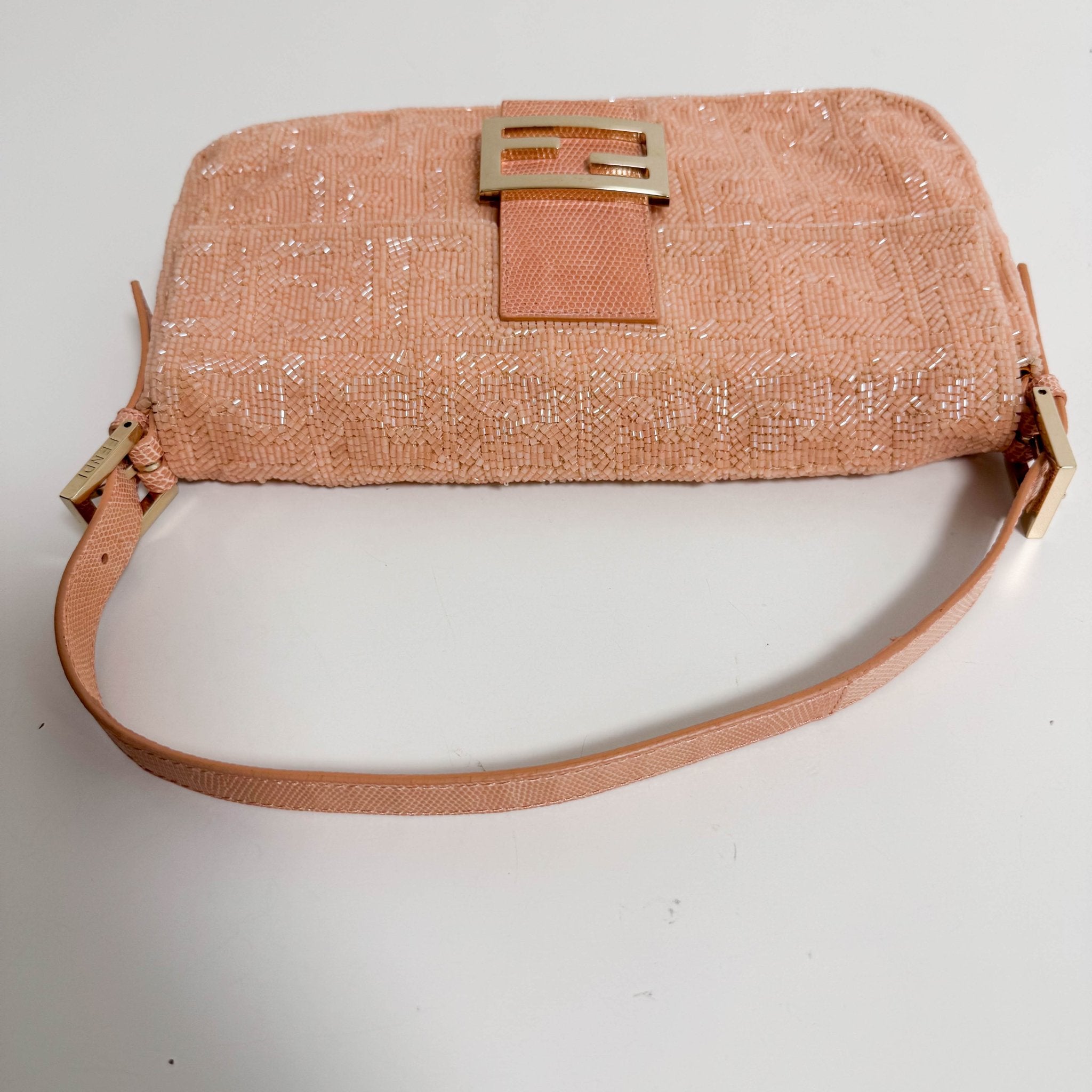 FENDI Limited Edition Baguette Orange Beaded Shoulder Bag, in , Sold by HIVE PRELOVED - Shoulder Bags, ,