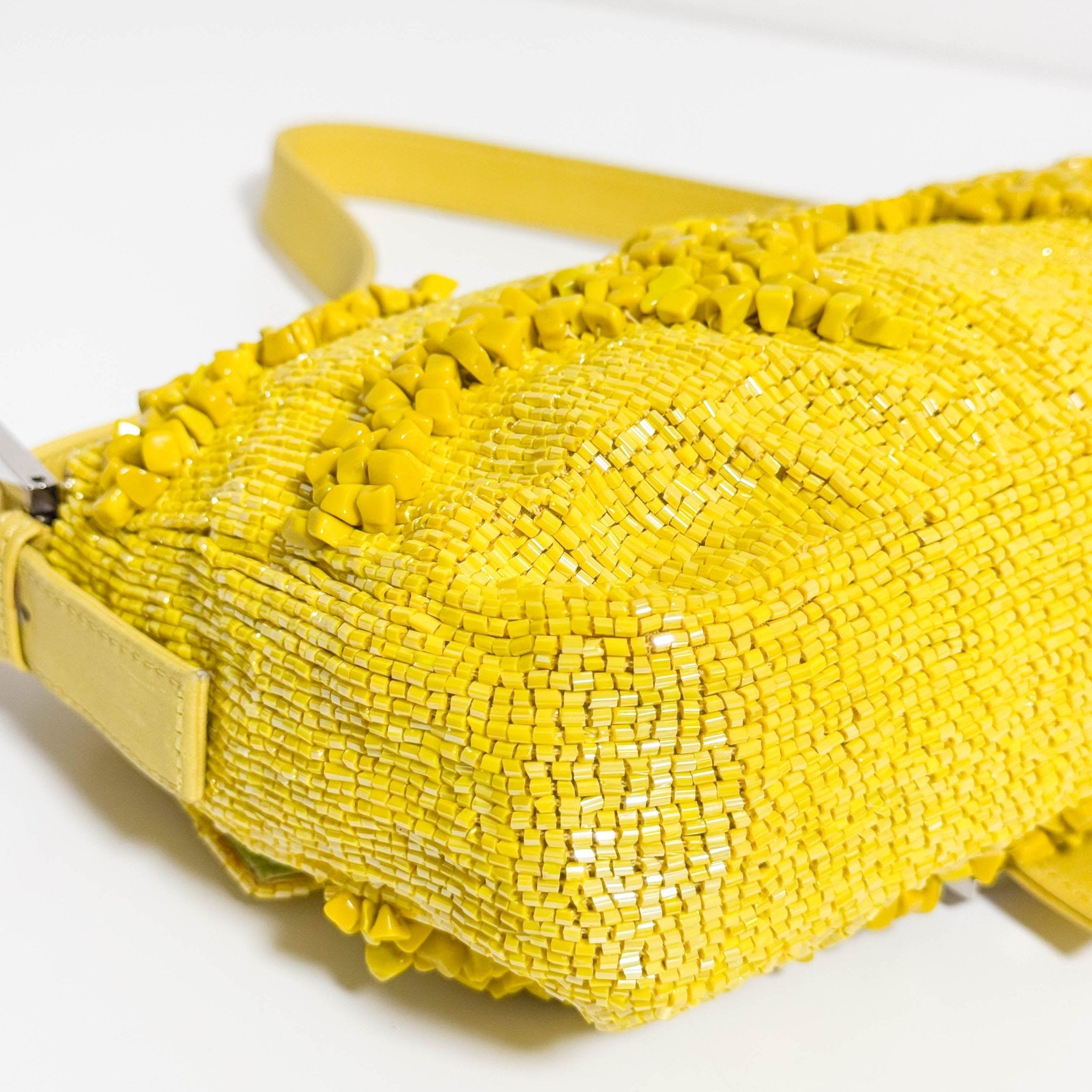 FENDI Limited Edition Baguette Yellow Beaded Shoulder Bag, in , Sold by HIVE PRELOVED - Shoulder Bags, ,