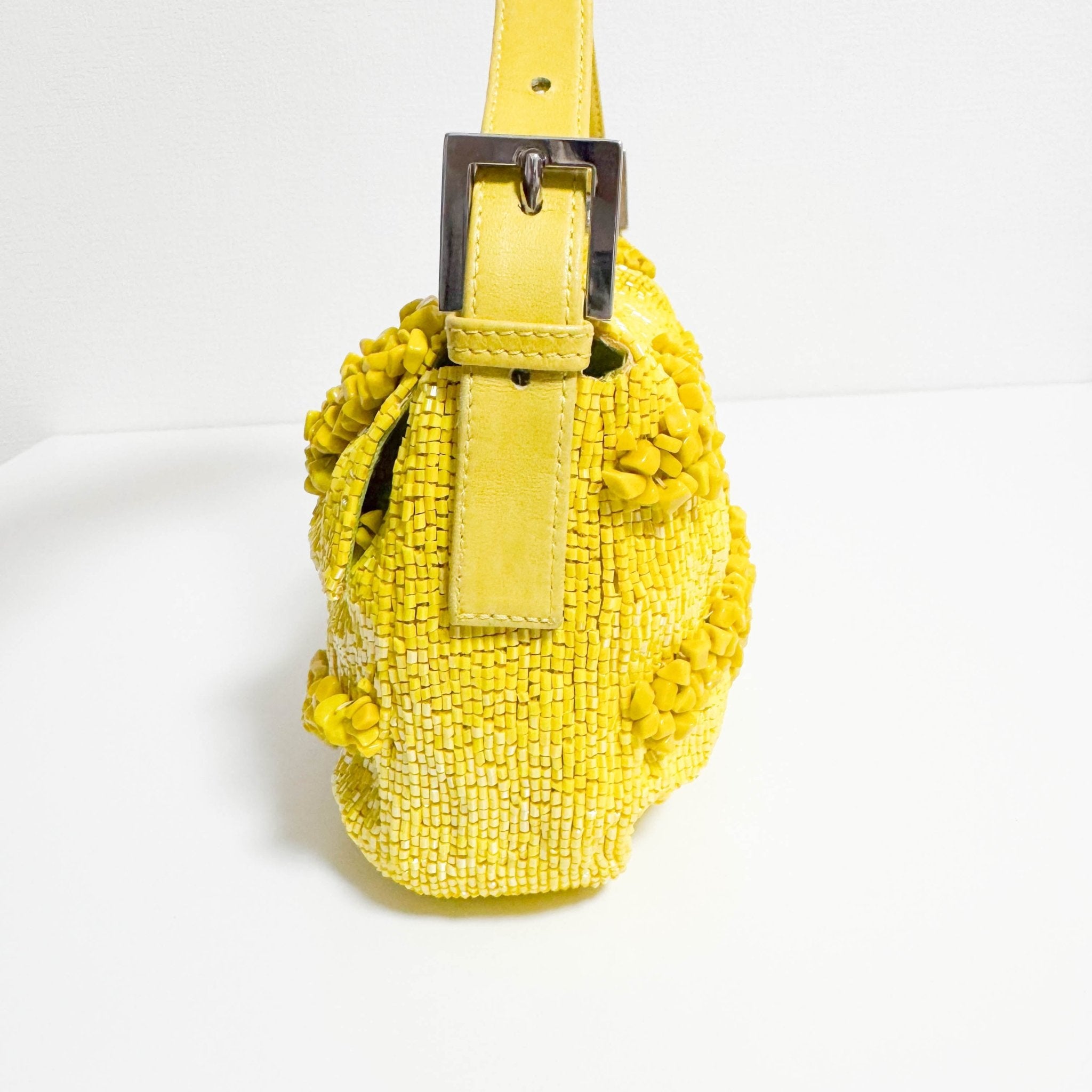 FENDI Limited Edition Baguette Yellow Beaded Shoulder Bag, in , Sold by HIVE PRELOVED - Shoulder Bags, ,