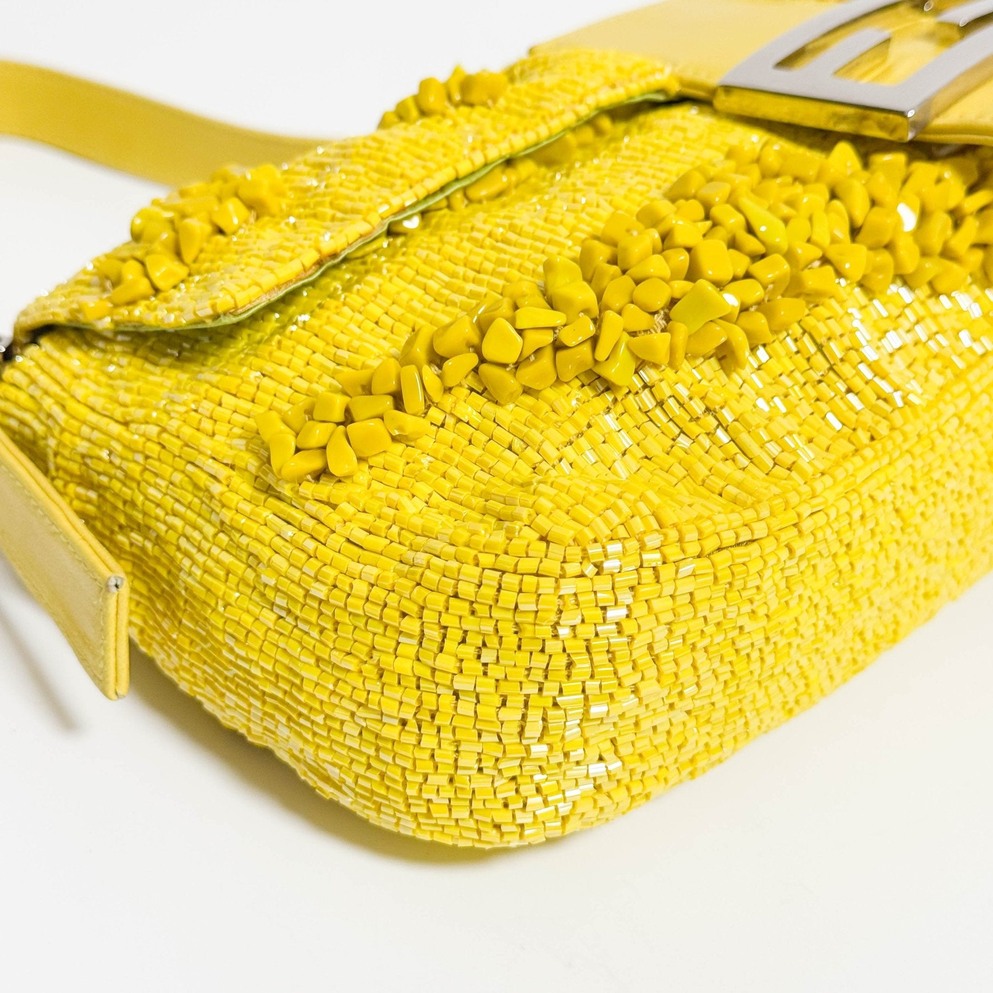 FENDI Limited Edition Baguette Yellow Beaded Shoulder Bag, in , Sold by HIVE PRELOVED - Shoulder Bags, ,