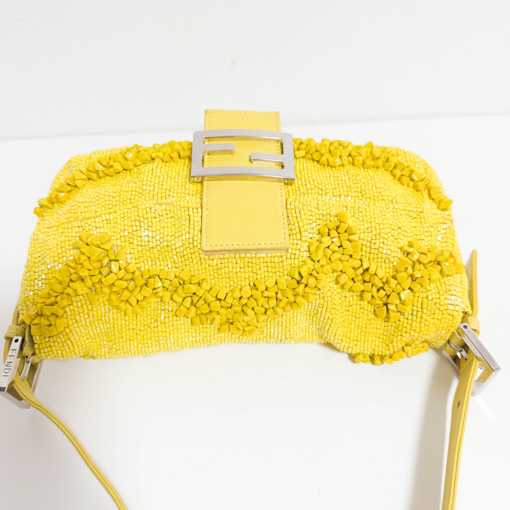 FENDI Limited Edition Baguette Yellow Beaded Shoulder Bag, in , Sold by HIVE PRELOVED - Shoulder Bags, ,