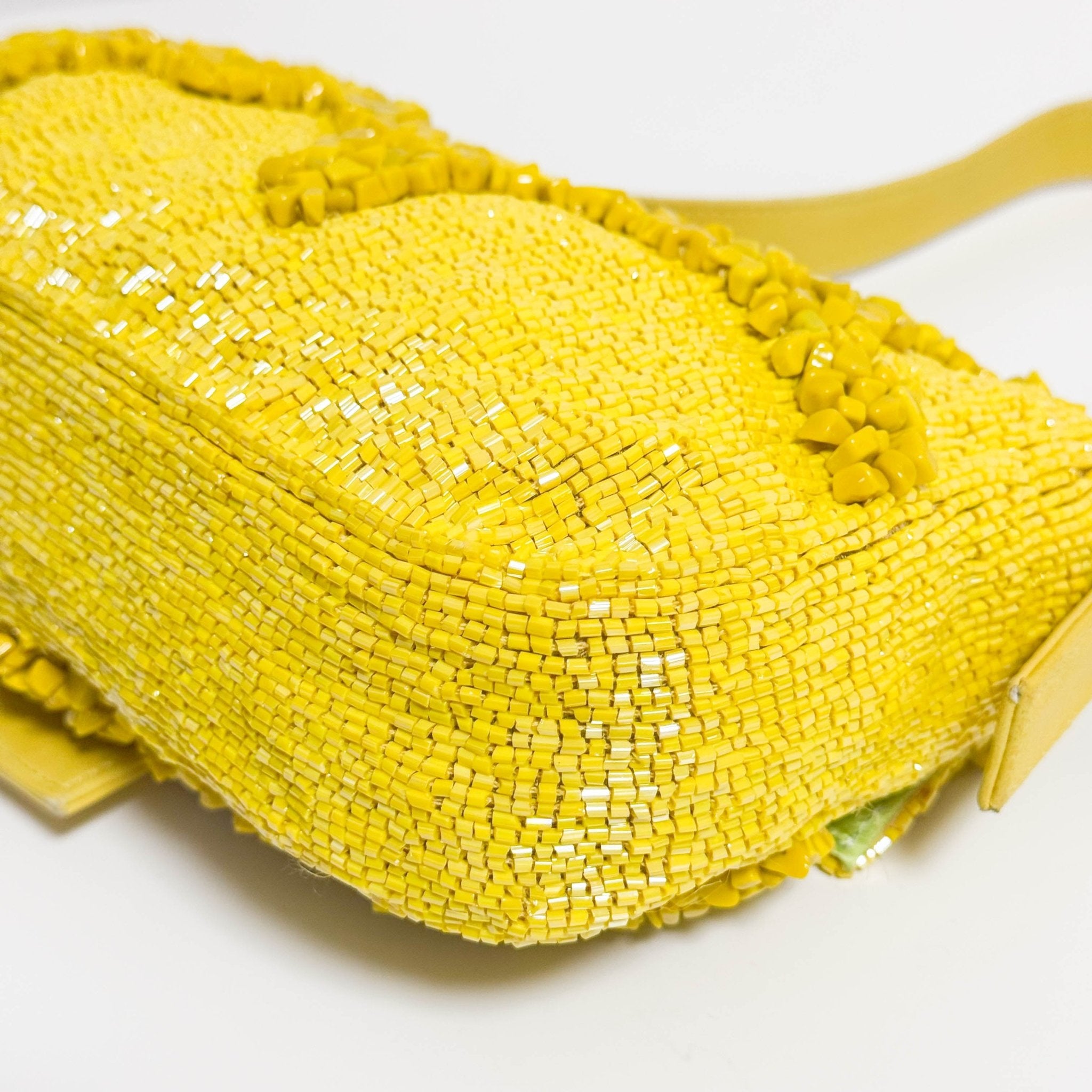 FENDI Limited Edition Baguette Yellow Beaded Shoulder Bag, in , Sold by HIVE PRELOVED - Shoulder Bags, ,