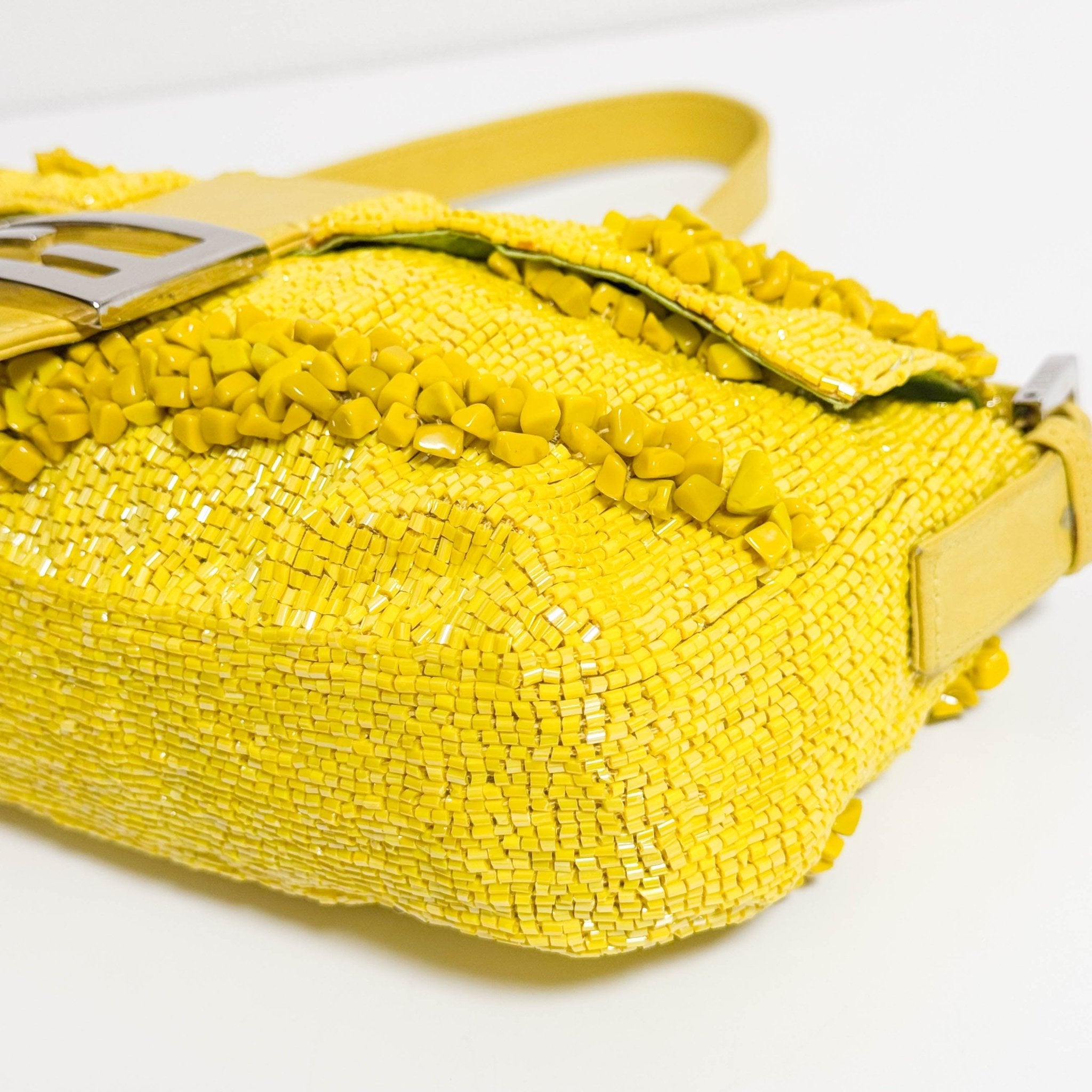 FENDI Limited Edition Baguette Yellow Beaded Shoulder Bag, in , Sold by HIVE PRELOVED - Shoulder Bags, ,