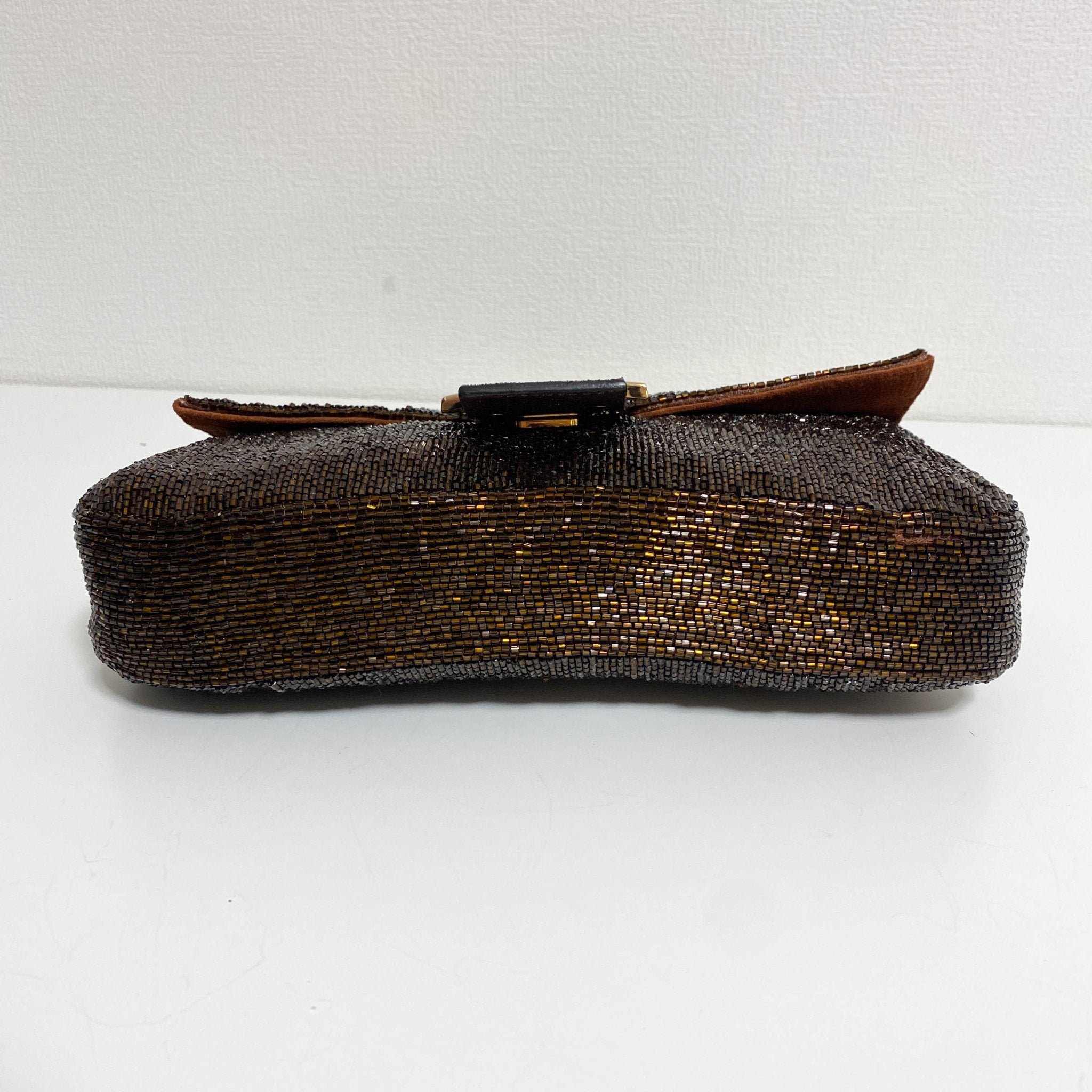 FENDI Limited Edition Bronze Beaded Baguette Shoulder Bag with Gold Hardware, in , Sold by HIVE PRELOVED - Shoulder Bags, ,