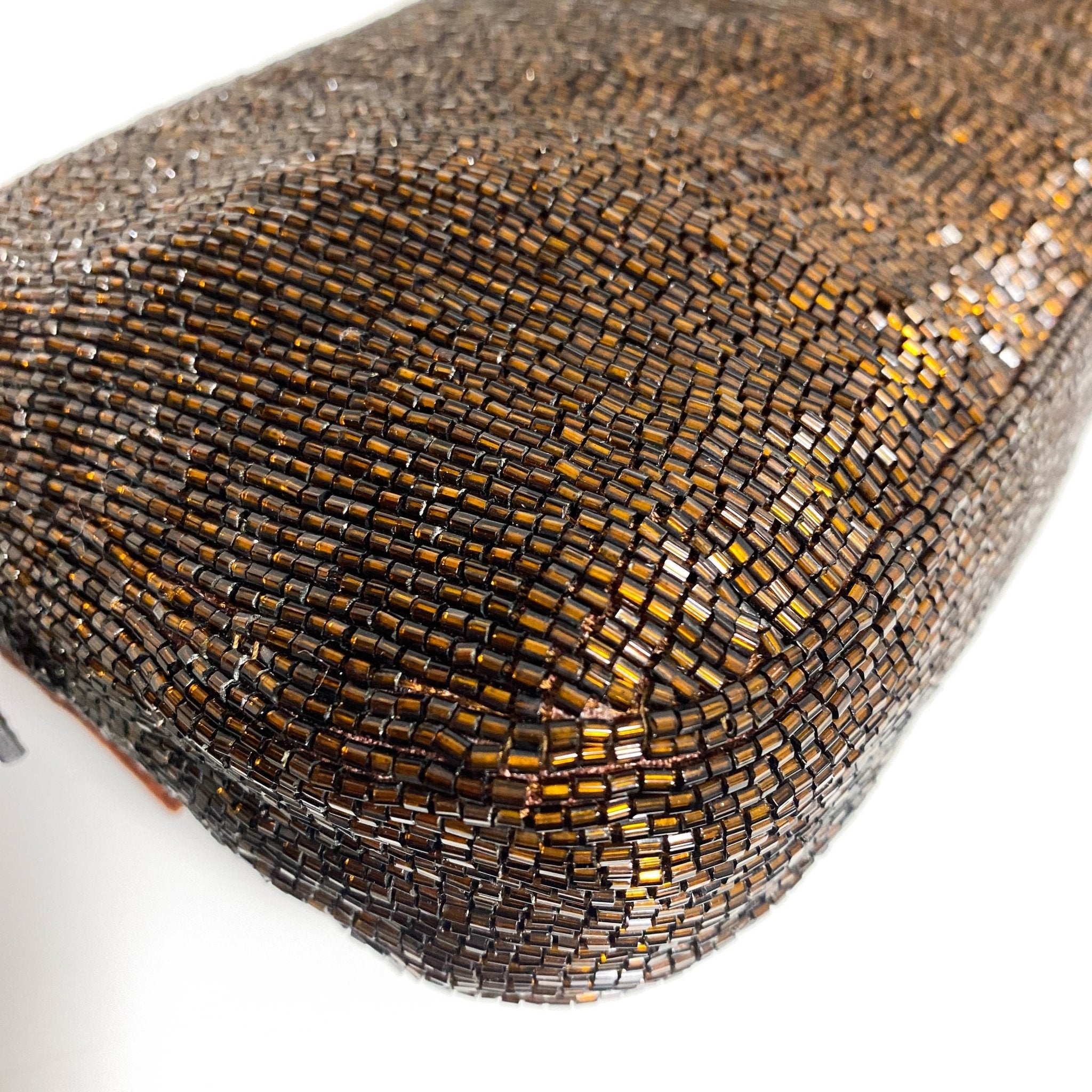 FENDI Limited Edition Bronze Beaded Baguette Shoulder Bag with Gold Hardware, in , Sold by HIVE PRELOVED - Shoulder Bags, ,