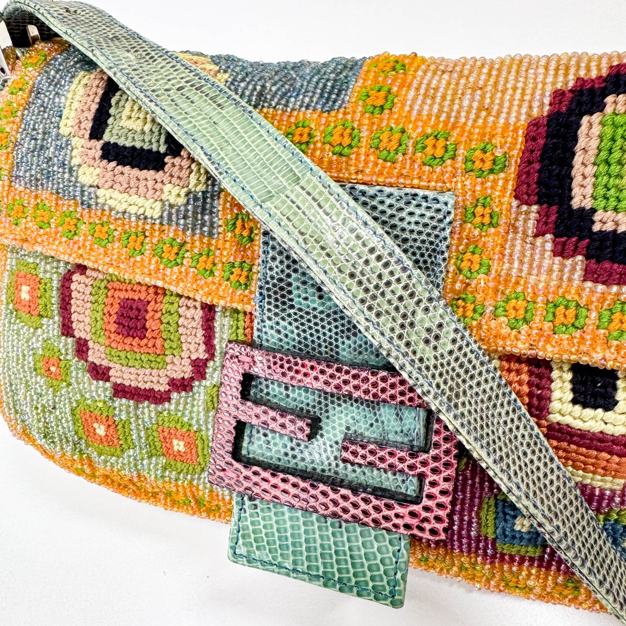 FENDI Limited Edition Multi - colour Beaded Baguette, in , Sold by HIVE PRELOVED - Shoulder Bags, ,