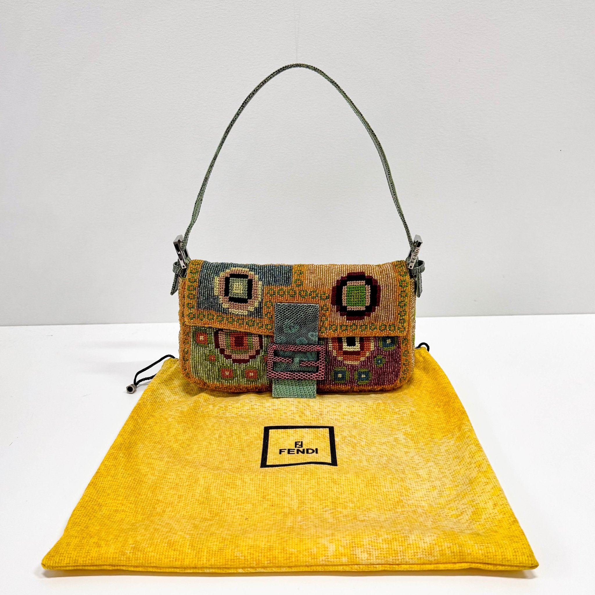 FENDI Limited Edition Multi - colour Beaded Baguette, in , Sold by HIVE PRELOVED - Shoulder Bags, ,