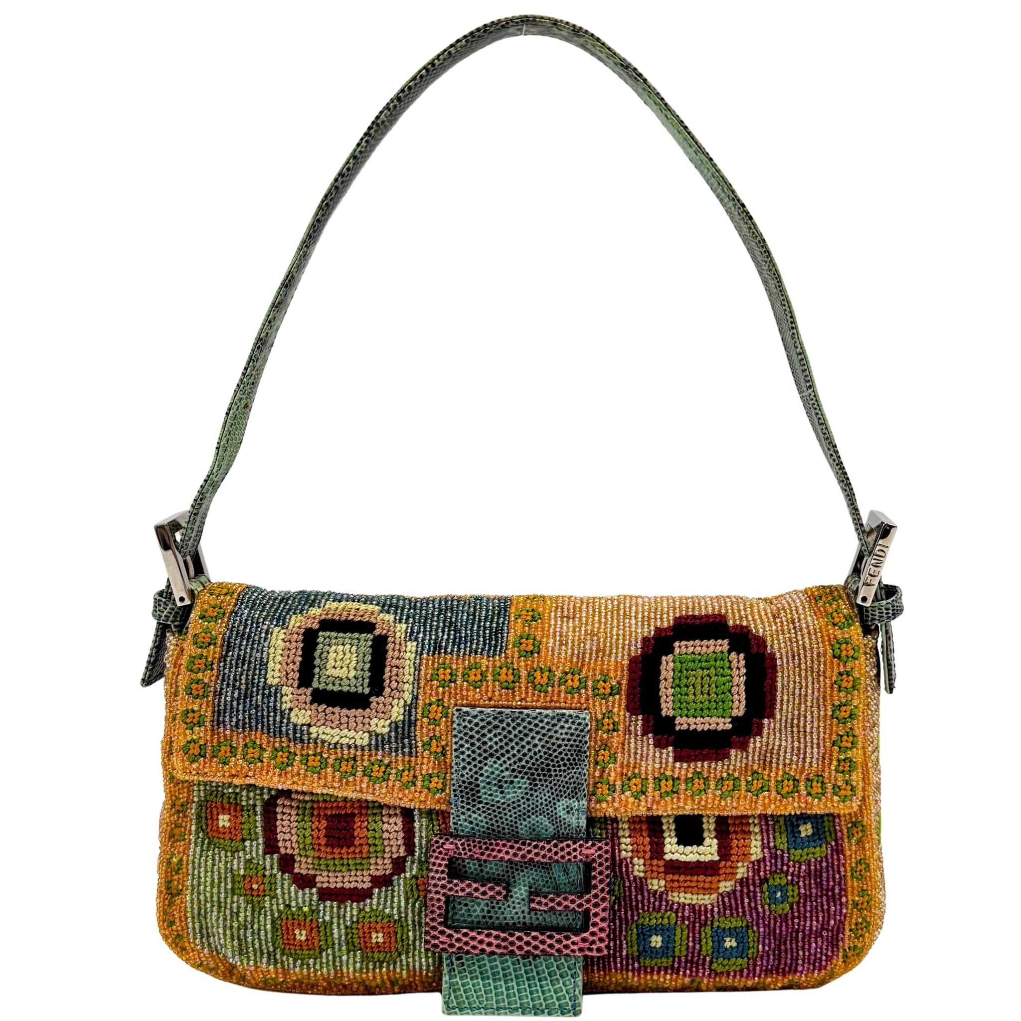FENDI Limited Edition Multi - colour Beaded Baguette, in , Sold by HIVE PRELOVED - Shoulder Bags, ,