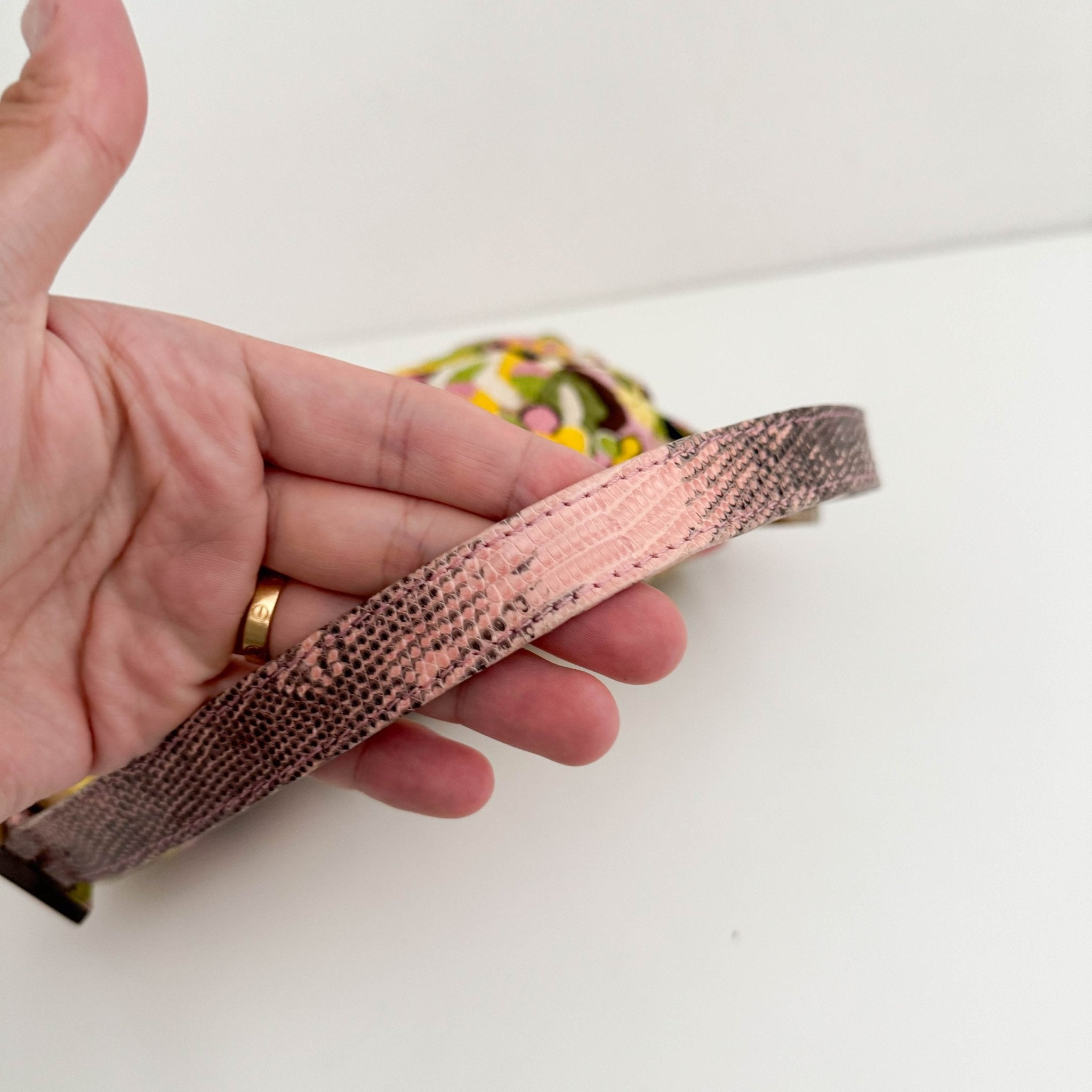 FENDI Limited Edition Pink and Green Multicolor Embroidered Baguette, in , Sold by HIVE PRELOVED - Shoulder Bags, ,