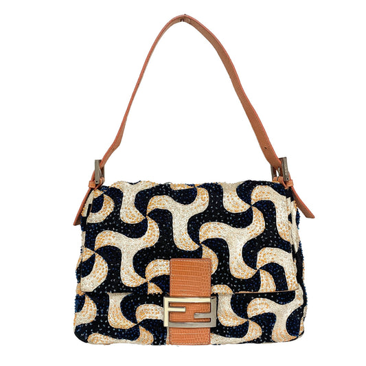 FENDI Limited Edition Vintage Beaded Mamma Baguette Shoulder Bag, in , Sold by HIVE PRELOVED - Shoulder Bags, ,