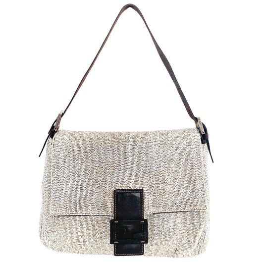 FENDI Mamma Baguette Beaded Shoulder Bag, in , Sold by HIVE PRELOVED - Shoulder Bags, ,