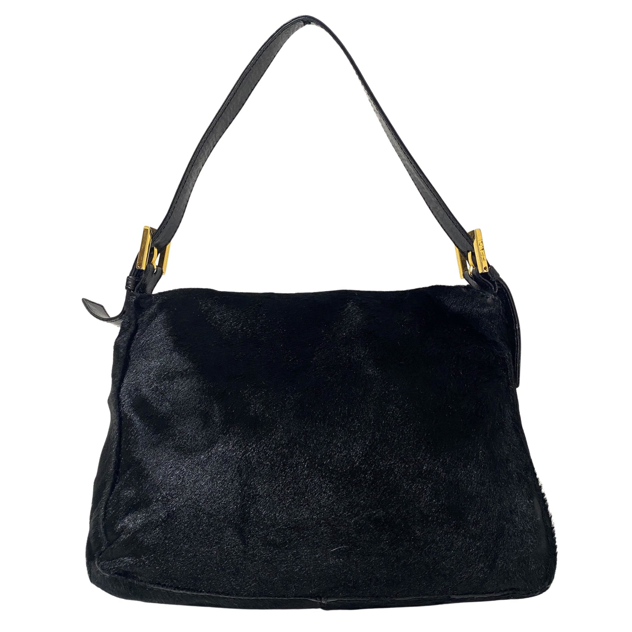 FENDI Mamma Baguette Black Pony Hair, in , Sold by HIVE PRELOVED - Shoulder Bags, ,