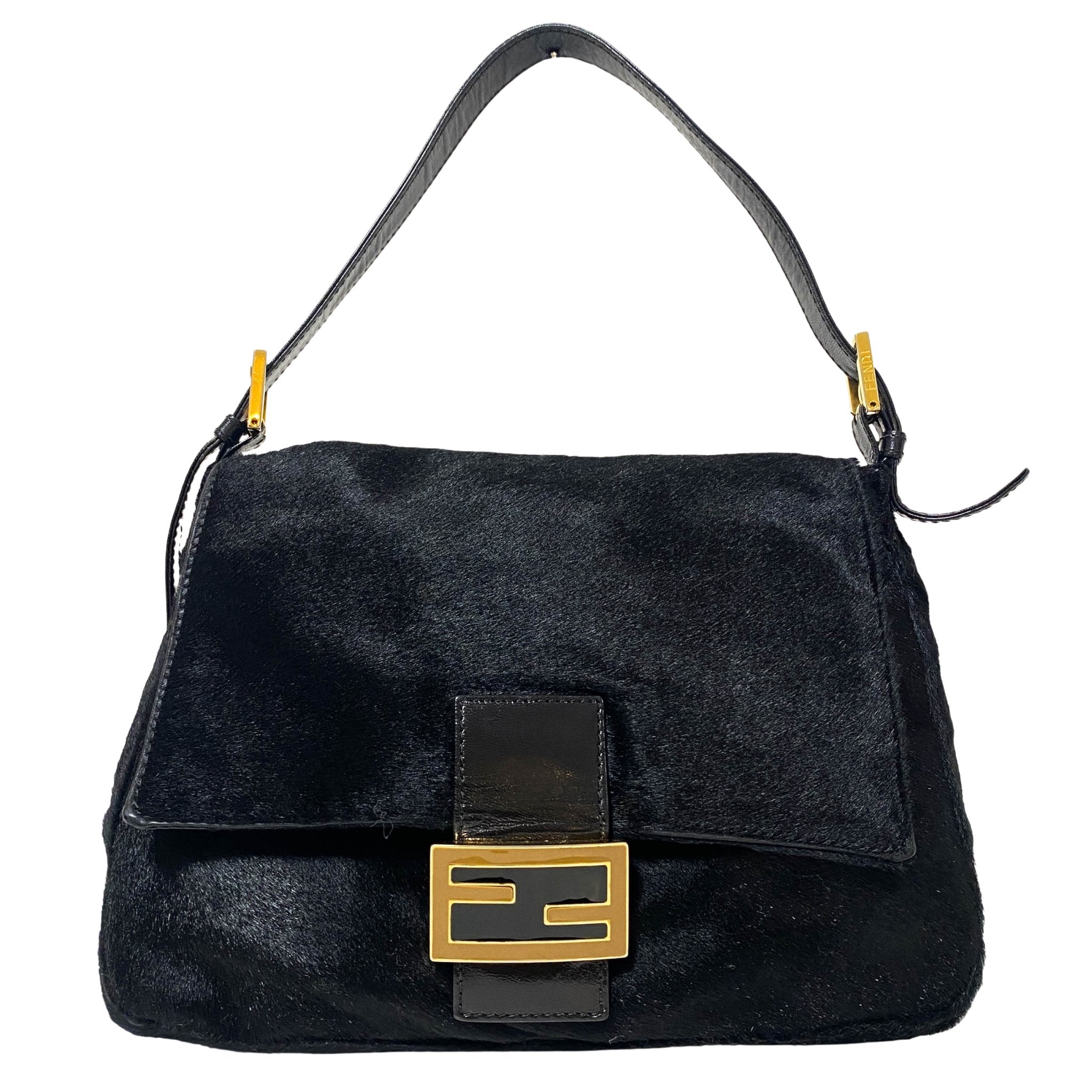 FENDI Mamma Baguette Black Pony Hair, in , Sold by HIVE PRELOVED - Shoulder Bags, ,