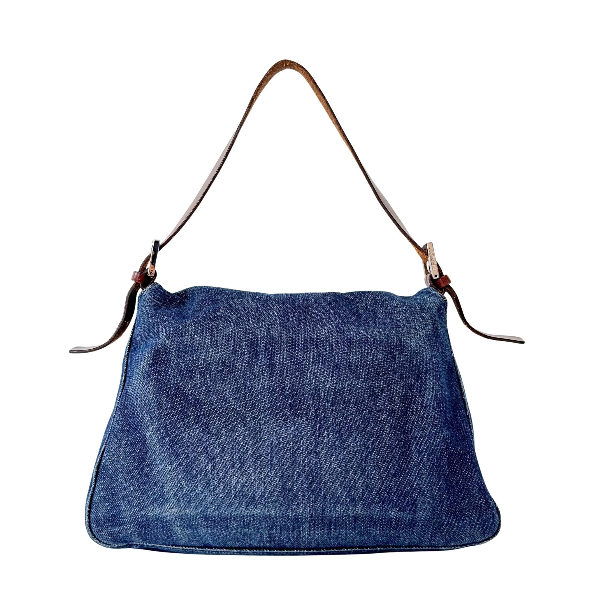 FENDI Mamma Baguette Blue Denim, in , Sold by HIVE PRELOVED - Shoulder Bags, ,